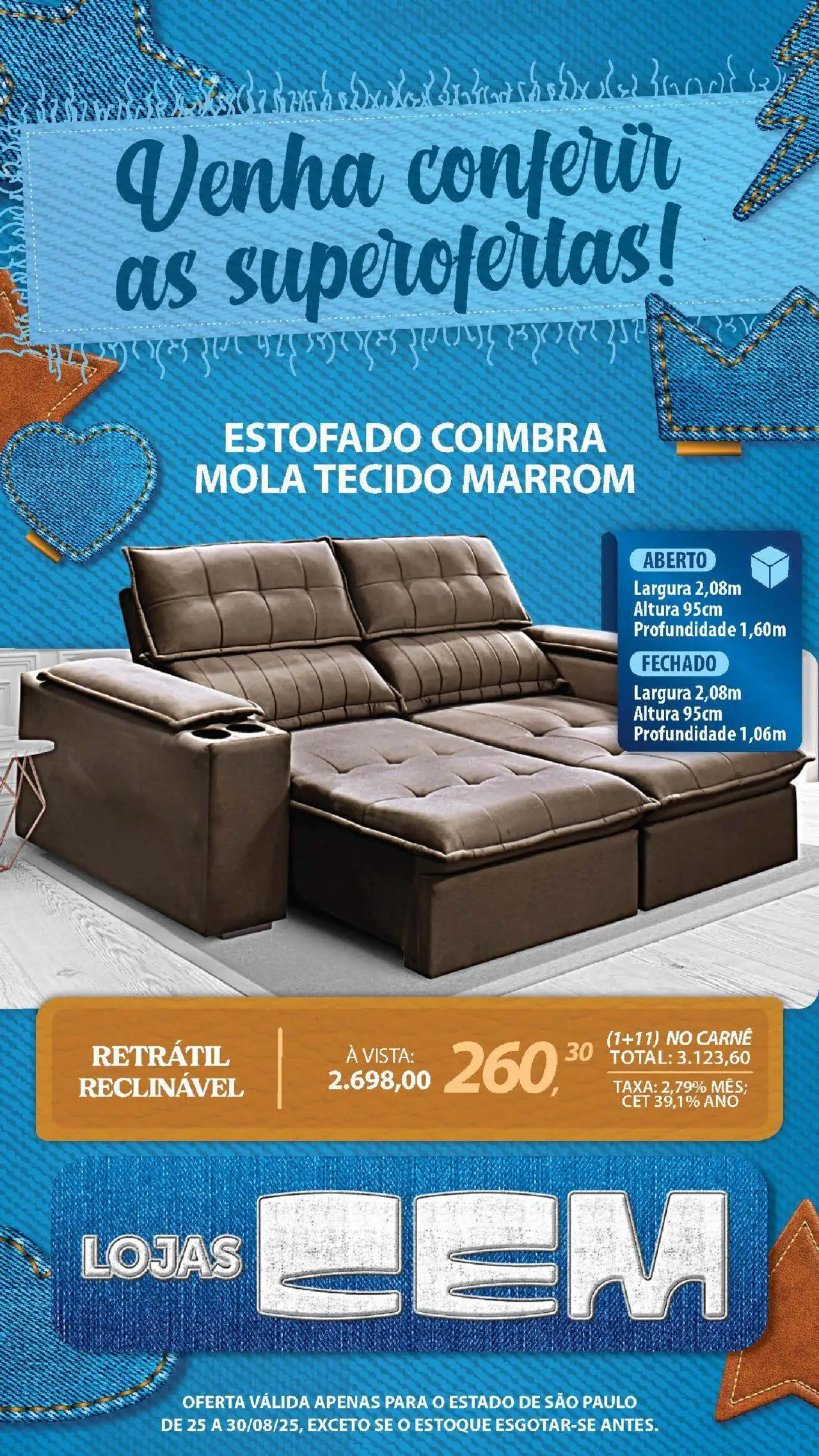 Lojas Cem Folheto - válido de 25.08.2025 | Página: 46 | Produtos: Tecido, Carne