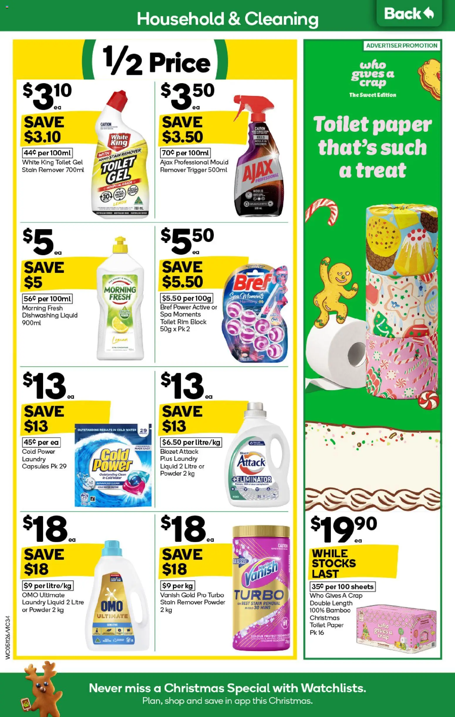 Woolworths catalogue - valid from 05.11.2025 | Page: 34 | Products: Powder, Stain remover, Water, Laundry