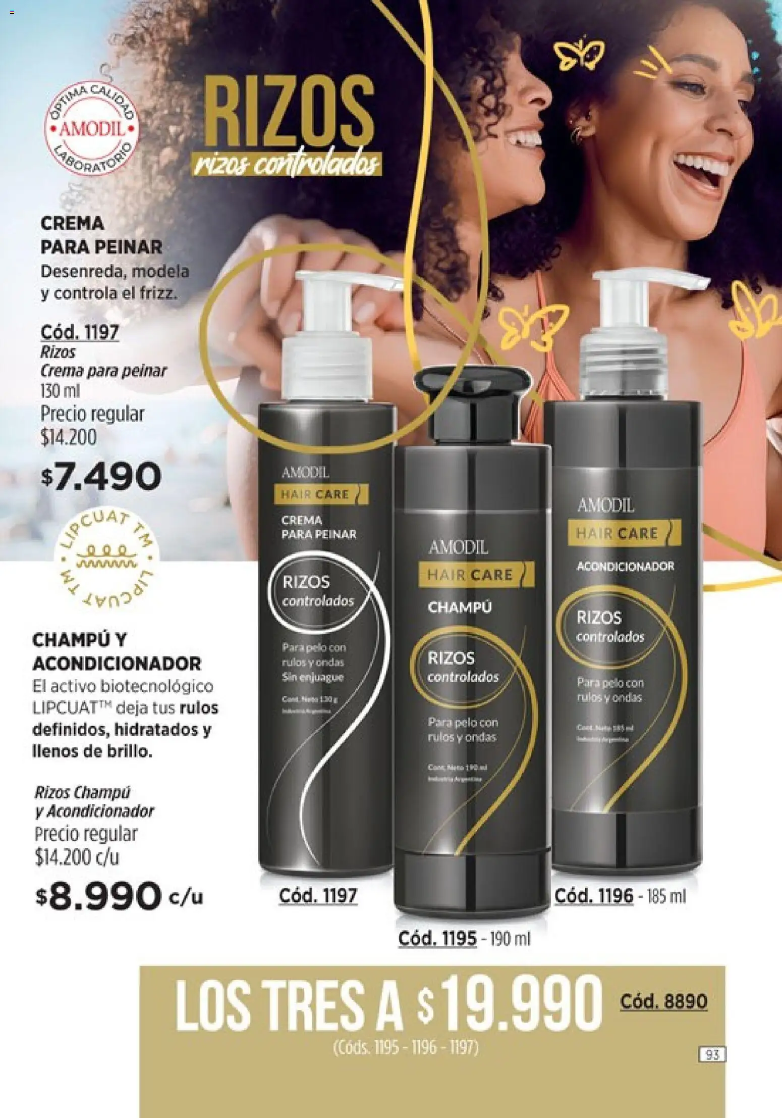 Catálogo Amodil Campaña 4 │ válido desde el 01.03.2026 | Página: 93 | Productos: Champú, Acondicionador, Crema