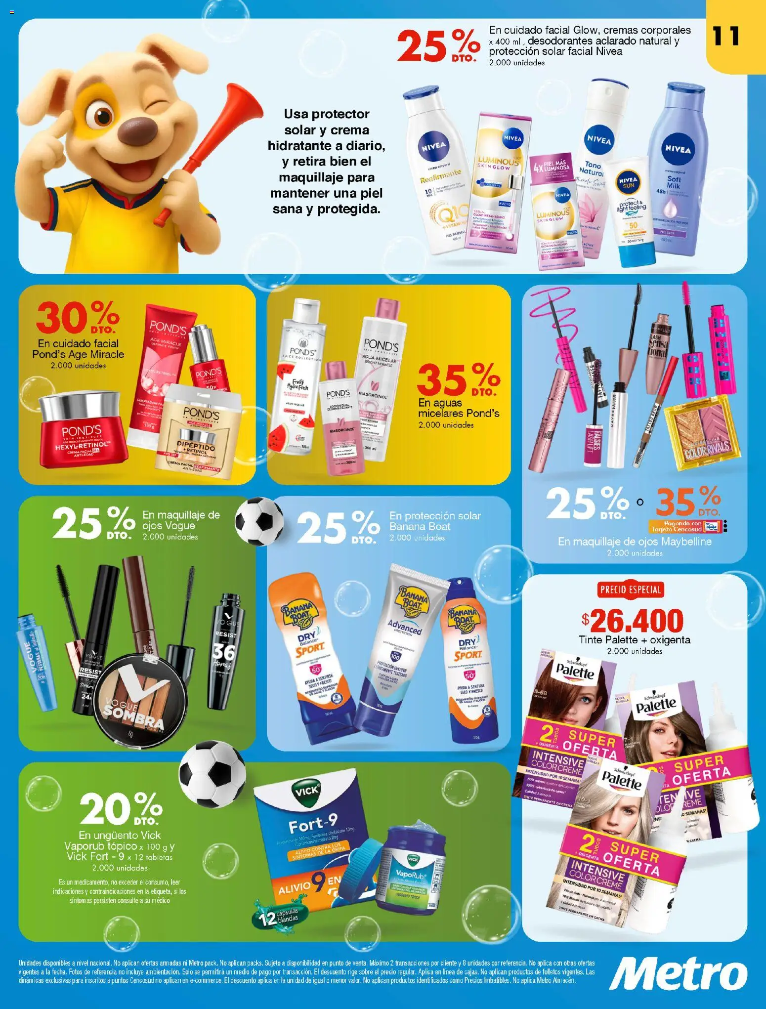 Metro revista - valida desde el 15.01.2026 | Página: 11 | Productos: Serum, Maquillaje, Sombra, Protector solar