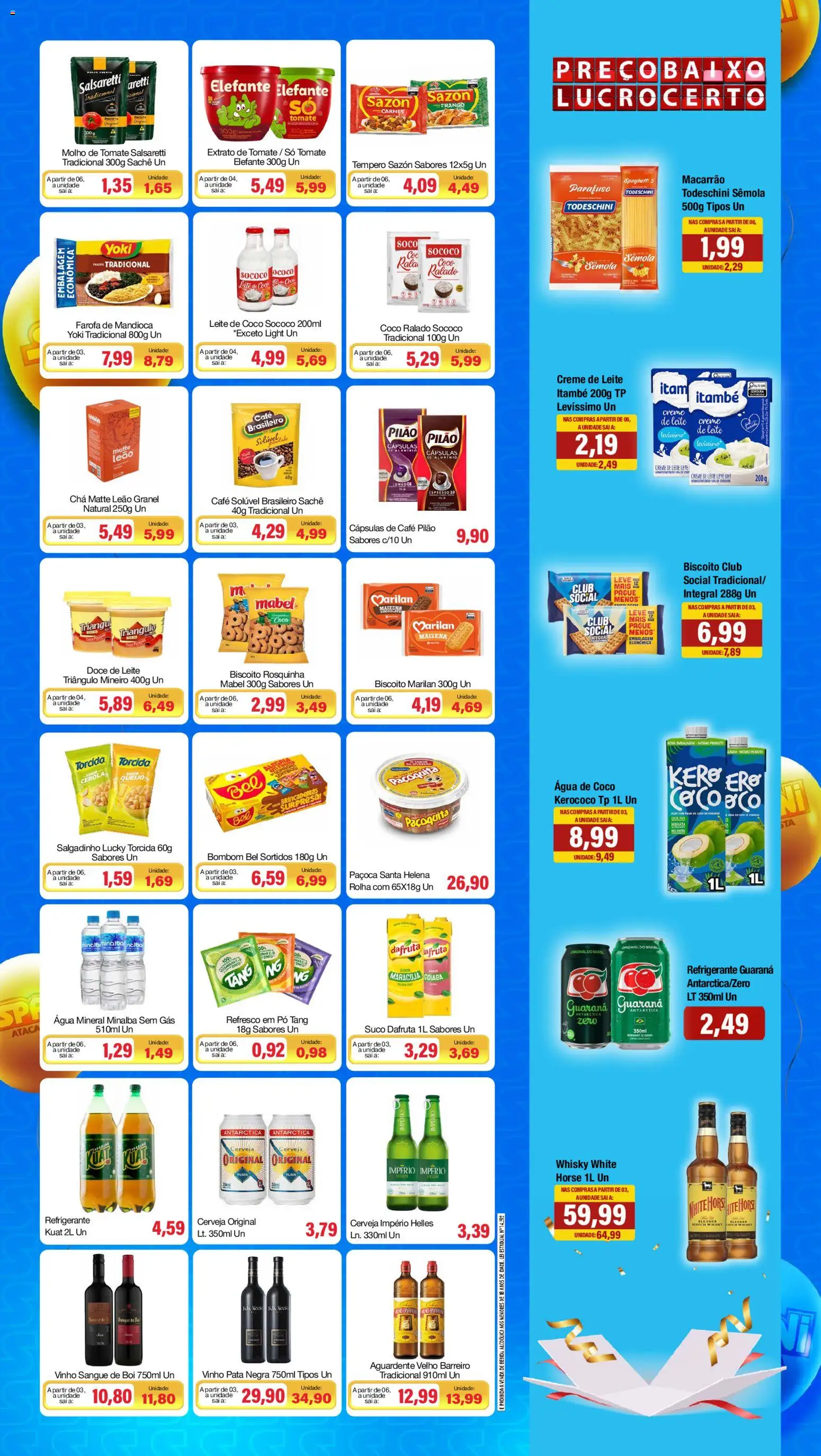 Spani Atacadista Folheto - válido de 28.04.2026 | Página: 3 | Produtos: Mandioca, Água de coco, Minalba, Farofa