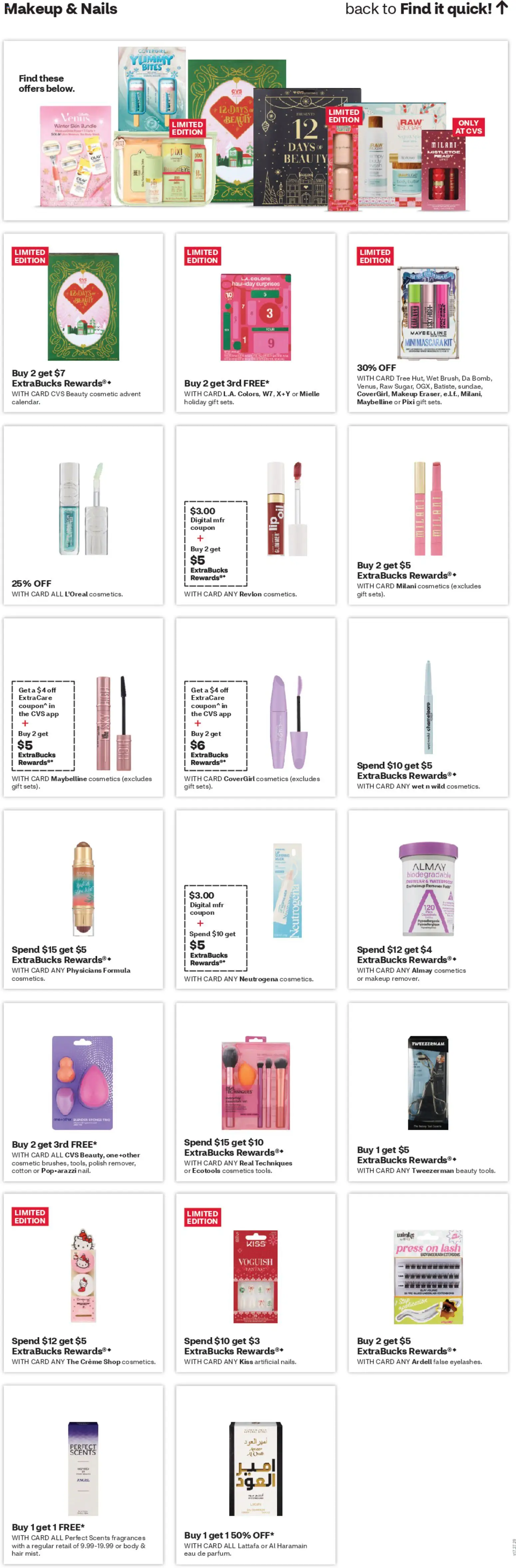 CVS Pharmacy Weekly Ad - CT - valid from 30.11.2025 | Page: 11 | Products: Mascara, Makeup Remover, Butter, Blender
