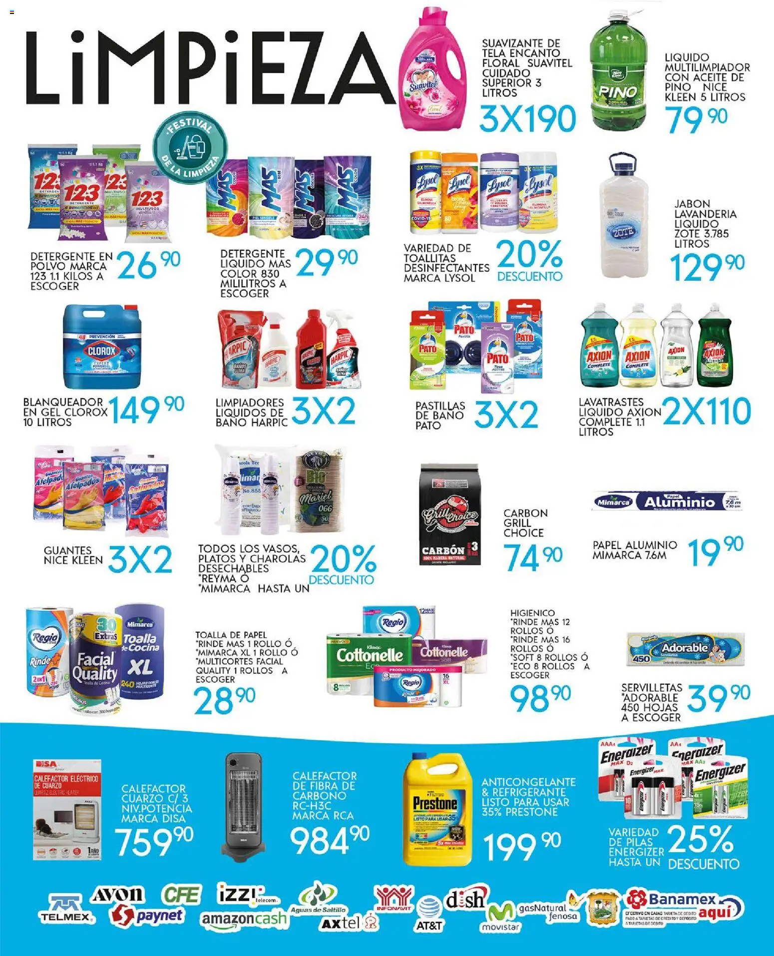 Nuevas ofertas de Alsuper válidas en toda la República Mexicana desde el 31.10.2025. ¡Encuentra las mejores ofertas en Alsuper folleto Saltillo! | Página: 5 | Productos: Guantes, Aceite, Toalla, Servilletas