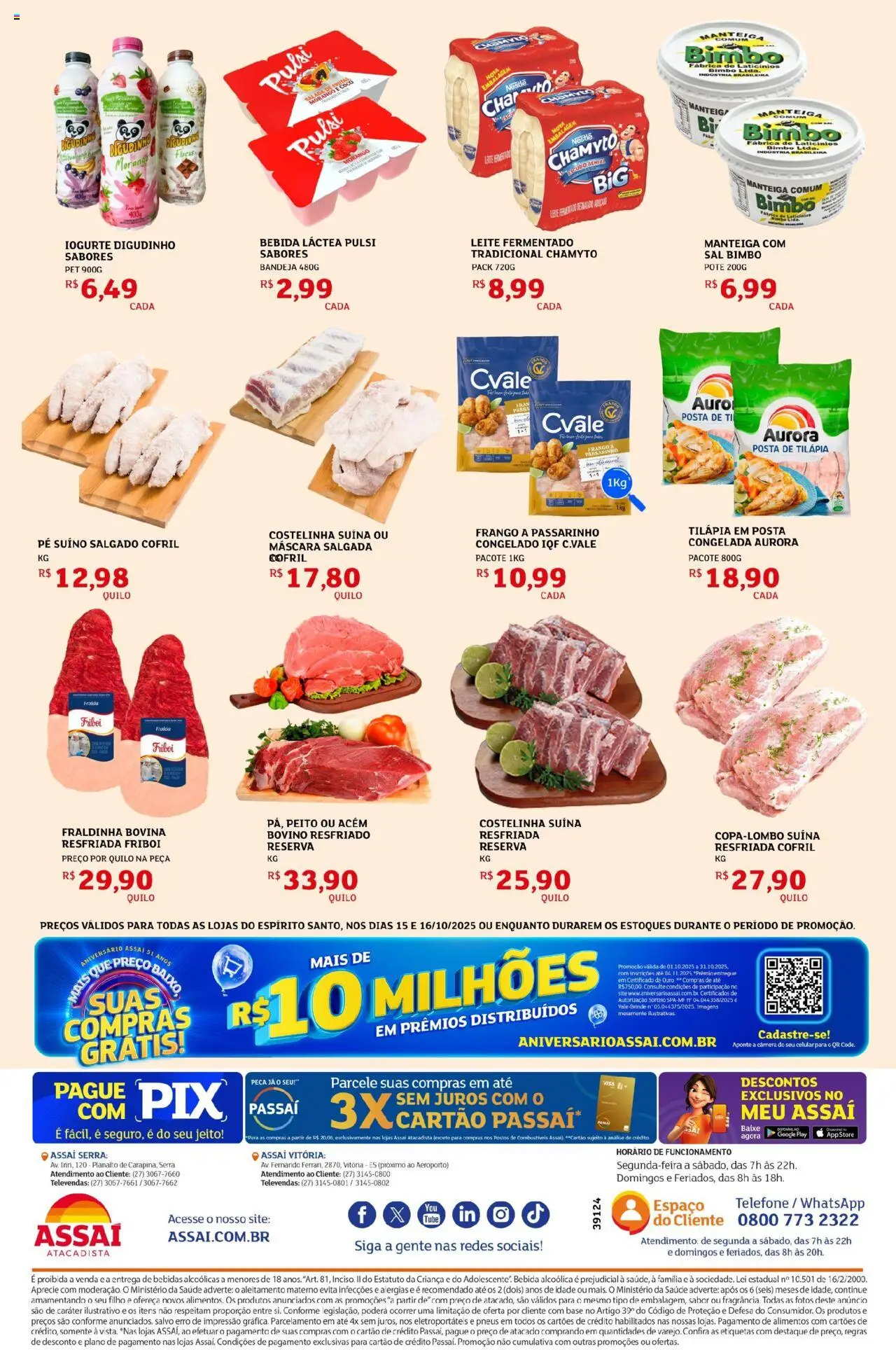 Assaí Atacadista Folheto - válido de 15.10.2025 | Página: 2 | Produtos: Base, Baixo, Bandeja, Câmera