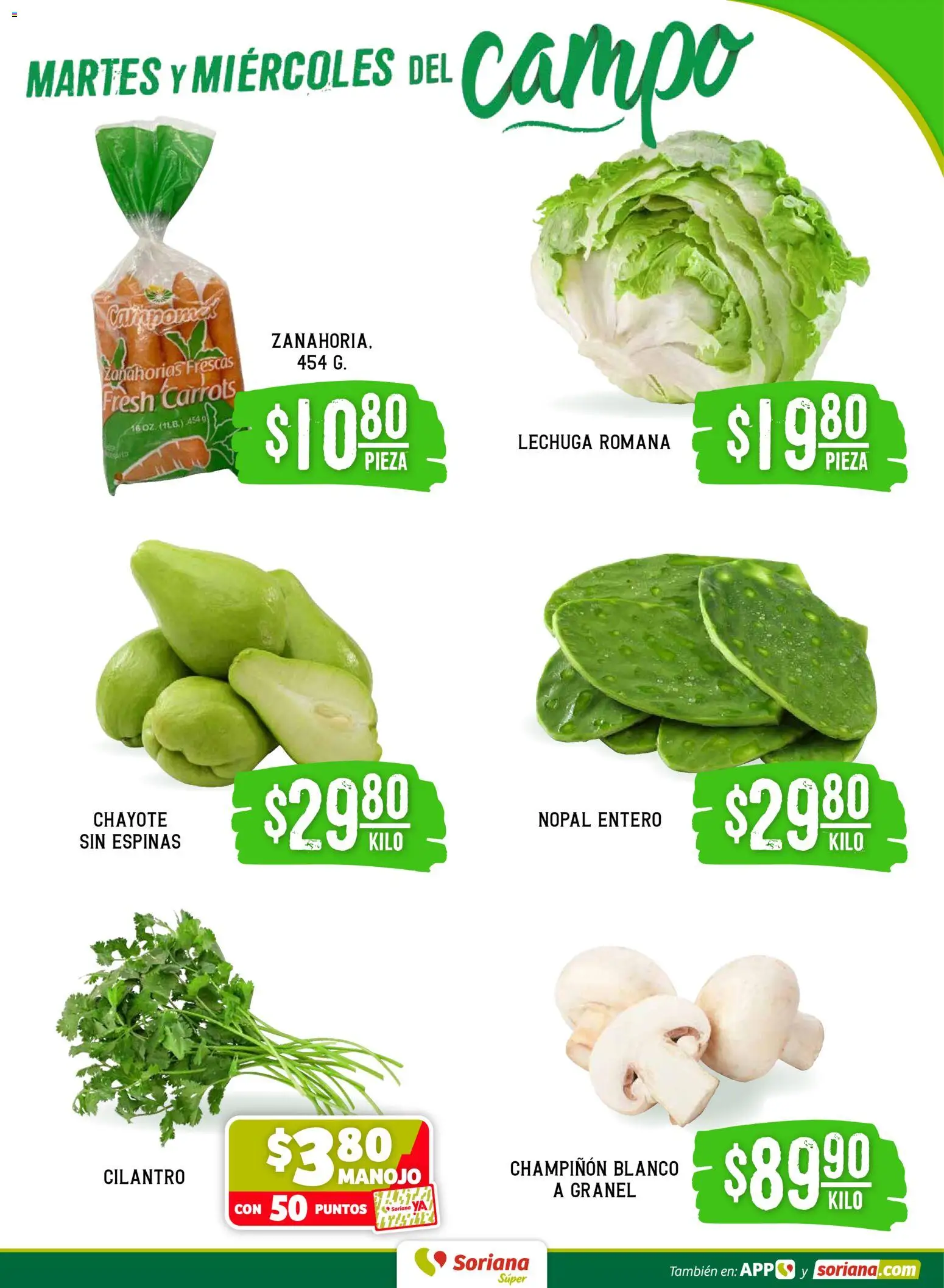Nuevas ofertas de Soriana válidas en toda la República Mexicana desde el 10.03.2026. ¡Encuentra las mejores ofertas en Soriana Martes y Miércoles del Campo Súper: Tijuana, Mexicali, Ensenada, San Luis Río Colorado y Tecate! | Página: 3 | Productos: Lechuga