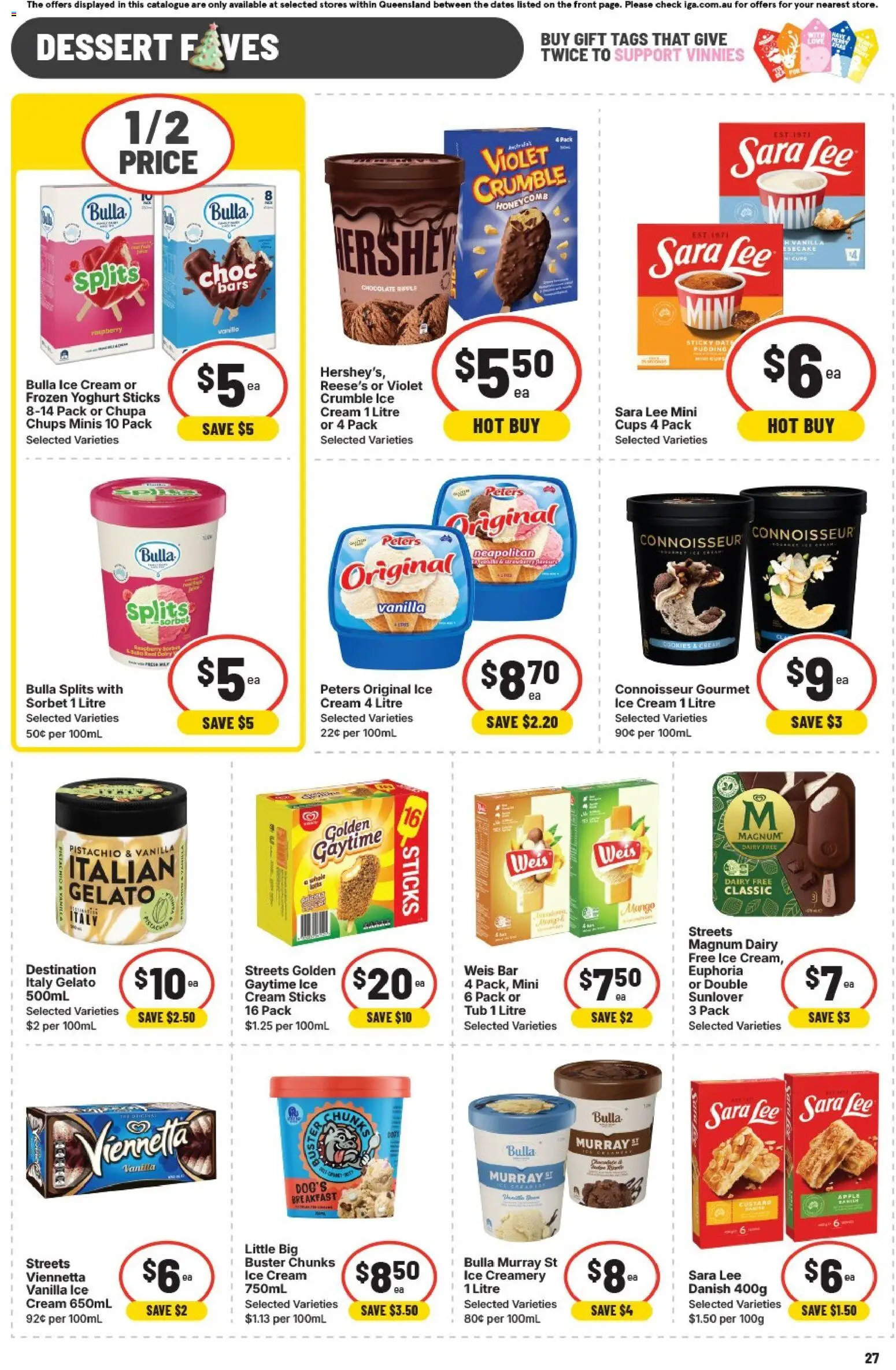 IGA catalogue - valid from 19.11.2025 | Page: 28 | Products: Cups, Yoghurt, Chocolate, Cream