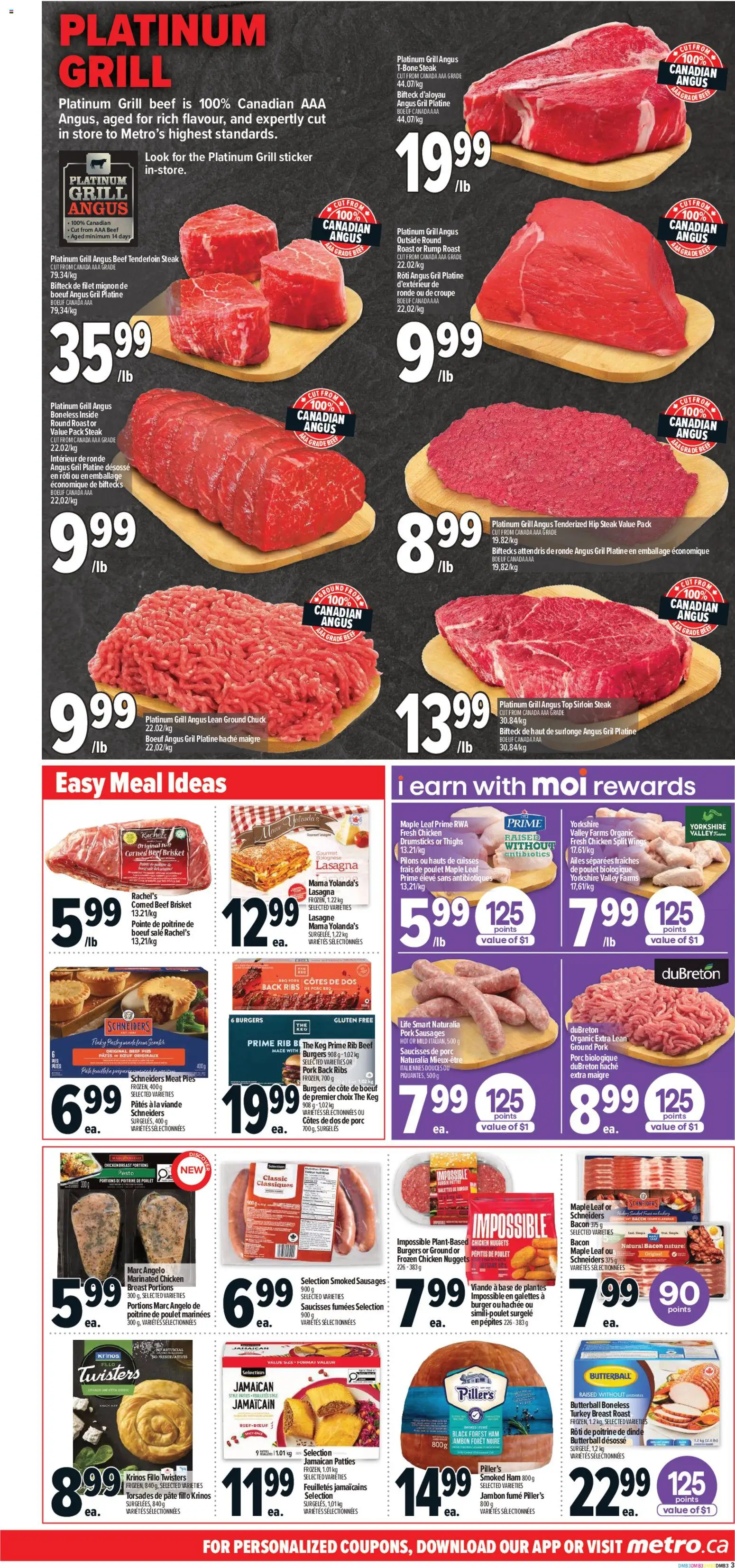 Metro flyer valid from 05.03.2026 | Page: 9 | Products: Beef, Turkey, Ham, Pork