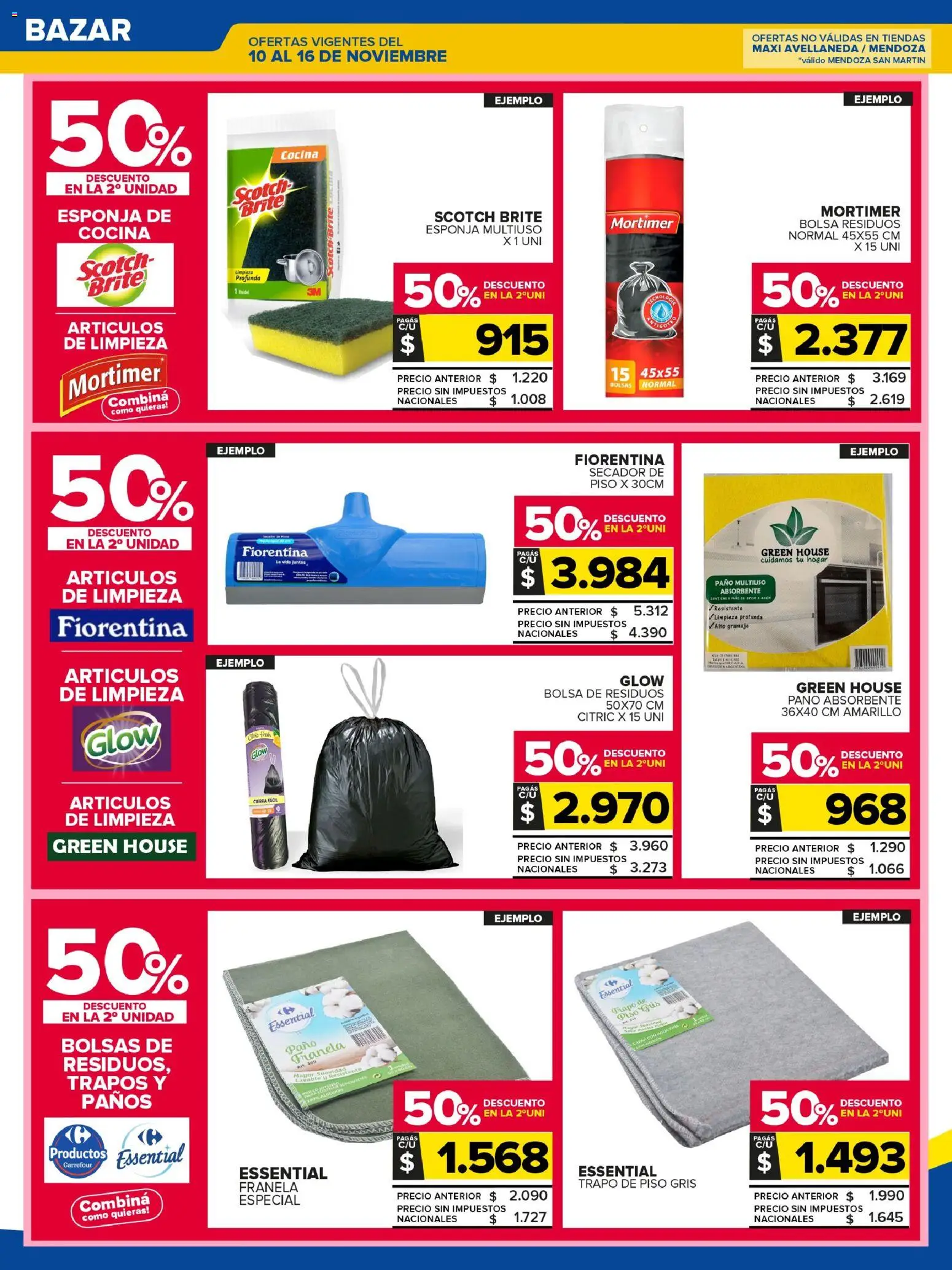 Carrefour Maxi catálogo │ válido desde el 10.11.2025 | Página: 25 | Productos: Trapo de piso, Bolsa, Cocina, Esponja