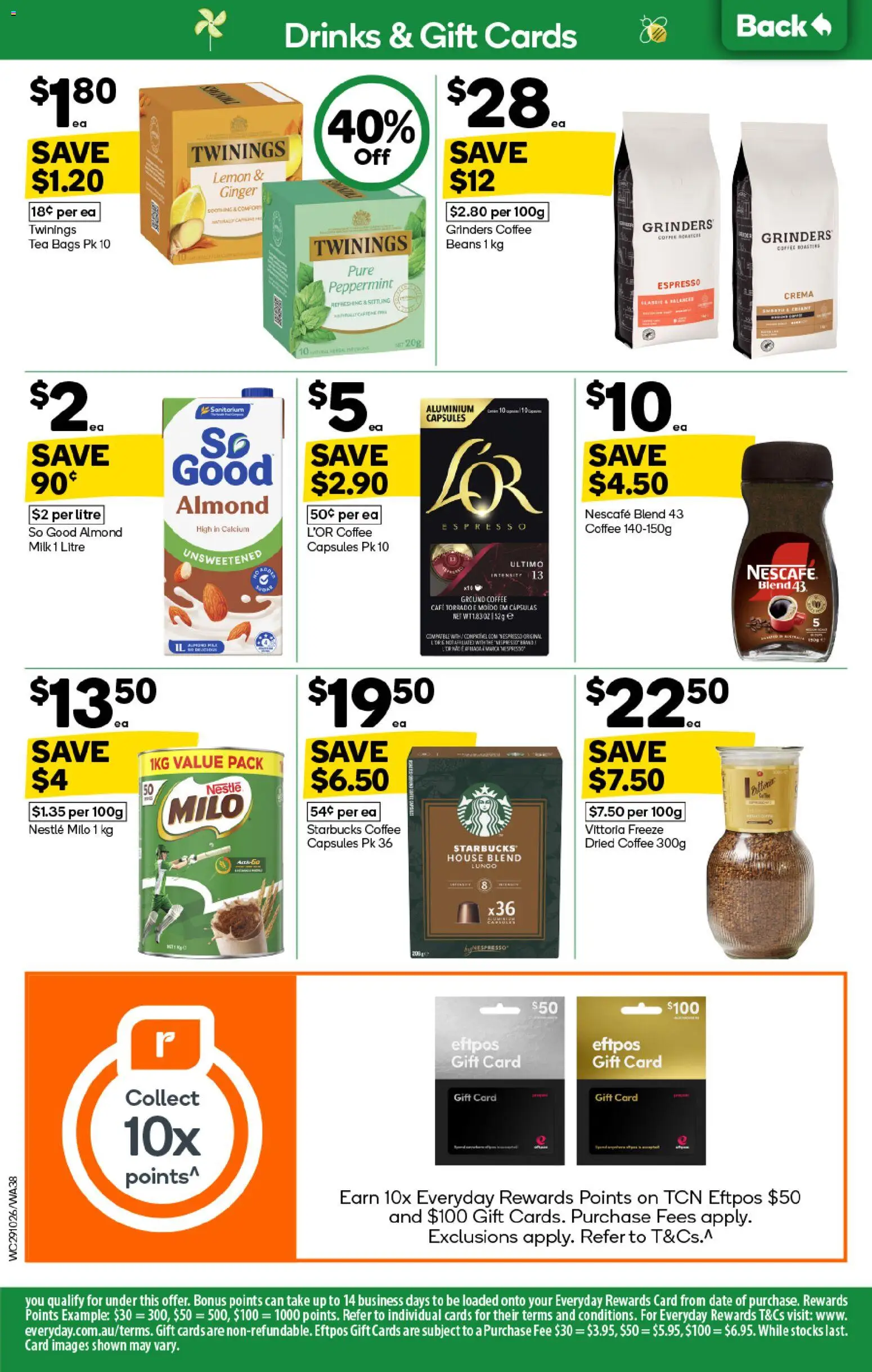 Woolworths catalogue - valid from 29.10.2025 | Page: 38 | Products: Milk, Coffee, Date, Nescafe