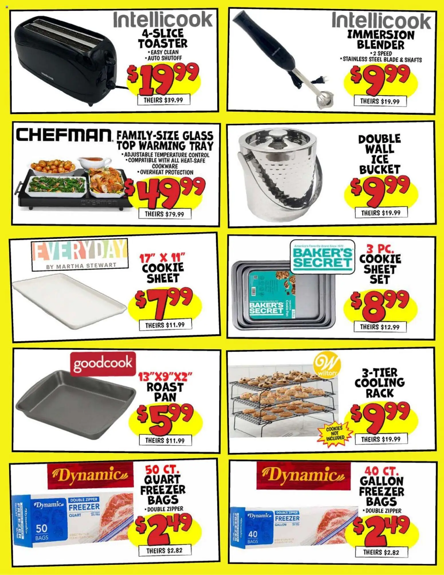 Ollie's Weekly Ad - valid from 13.11.2025 | Page: 4 | Products: Pan, Blender, Sheet, Freezer
