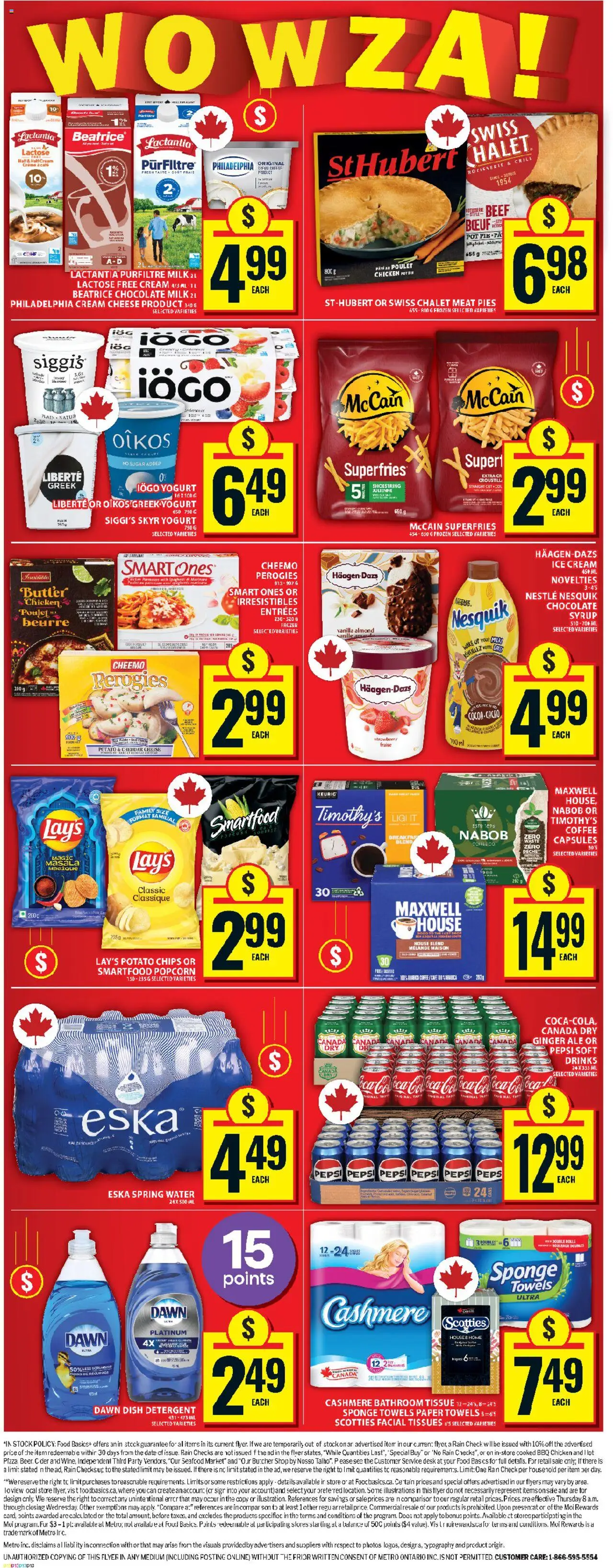 Food Basics flyer valid from 11.09.2025 | Page: 3 | Products: Detergent, Milk, Cheese, Yogurt