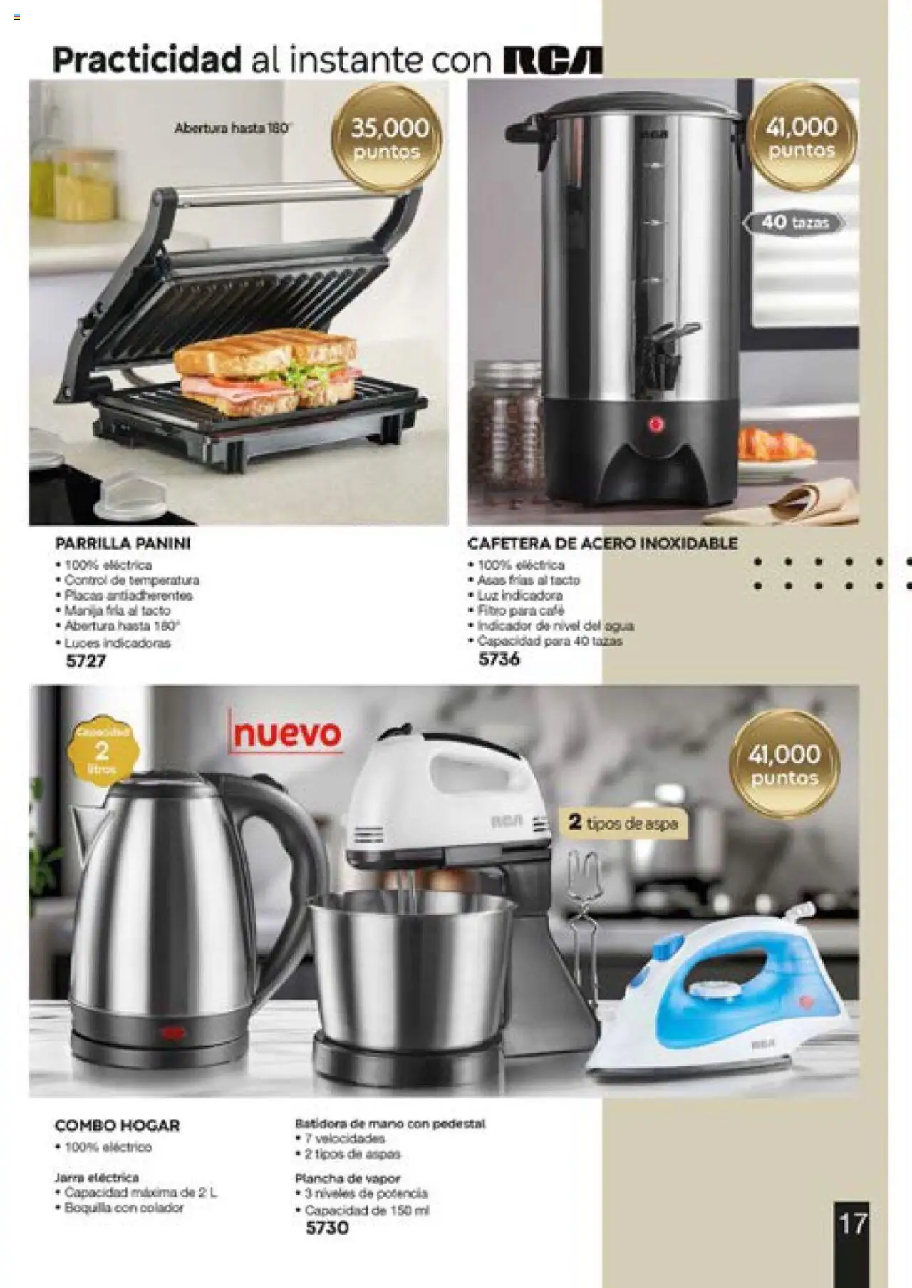 Nuevas ofertas de Fuller válidas en toda la República Mexicana desde el 13.06.2025. ¡Encuentra las mejores ofertas en Fuller catálogo Puntos! | Página: 17 | Productos: Café, Parrilla, Cafetera, Jarra