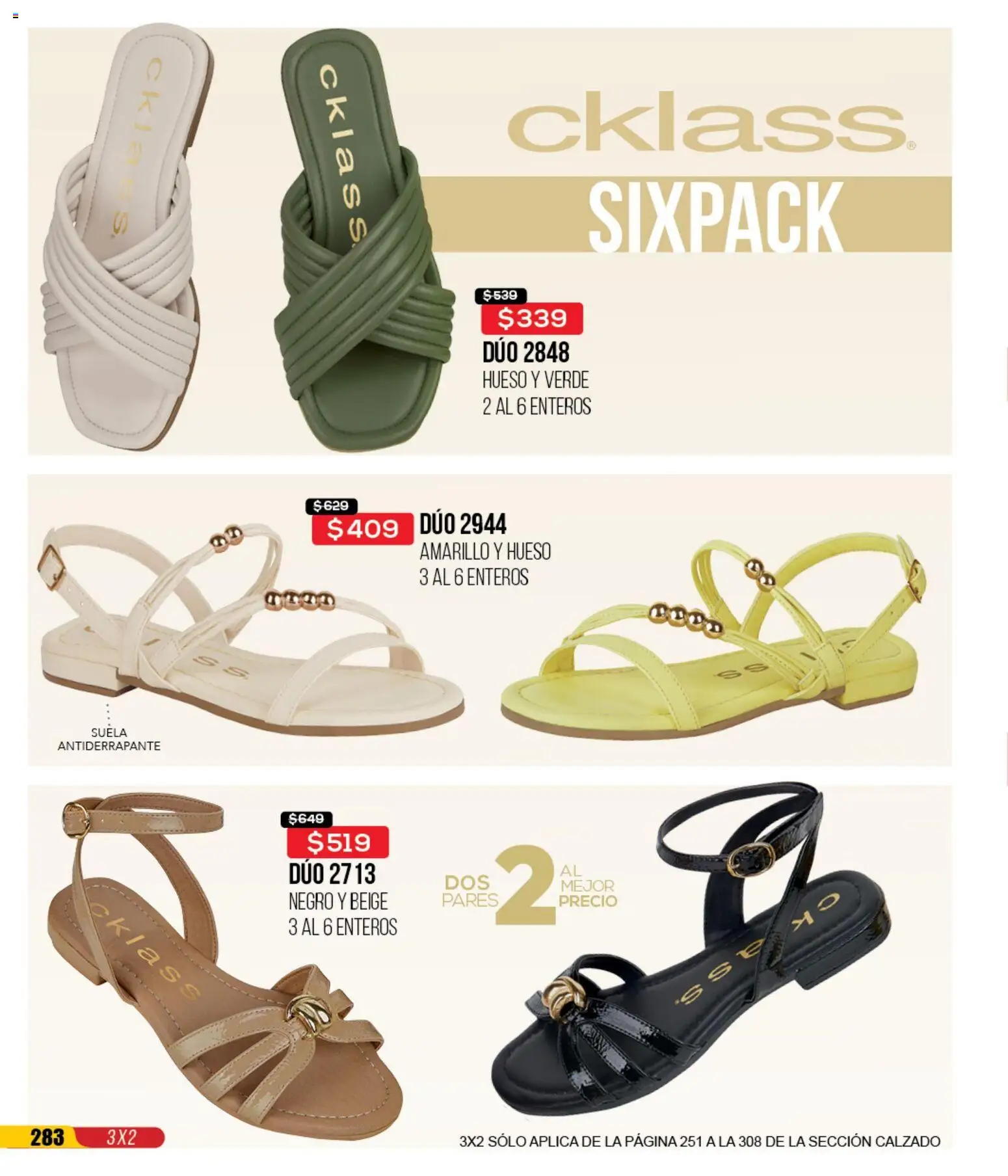 Nuevas ofertas de Cklass válidas en toda la República Mexicana desde el 12.01.2026. ¡Encuentra las mejores ofertas en Cklass catálogo Mega Ofertas Calzado! | Página: 284