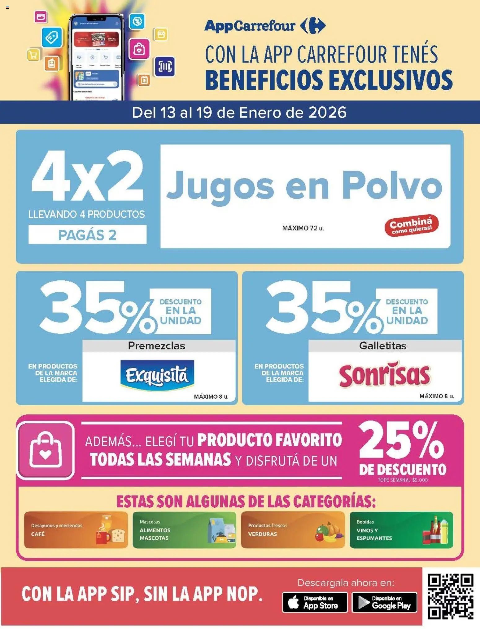 Carrefour ofertas │ válido desde el 13.01.2026 | Página: 2 | Productos: Galletitas, Polvo, Café