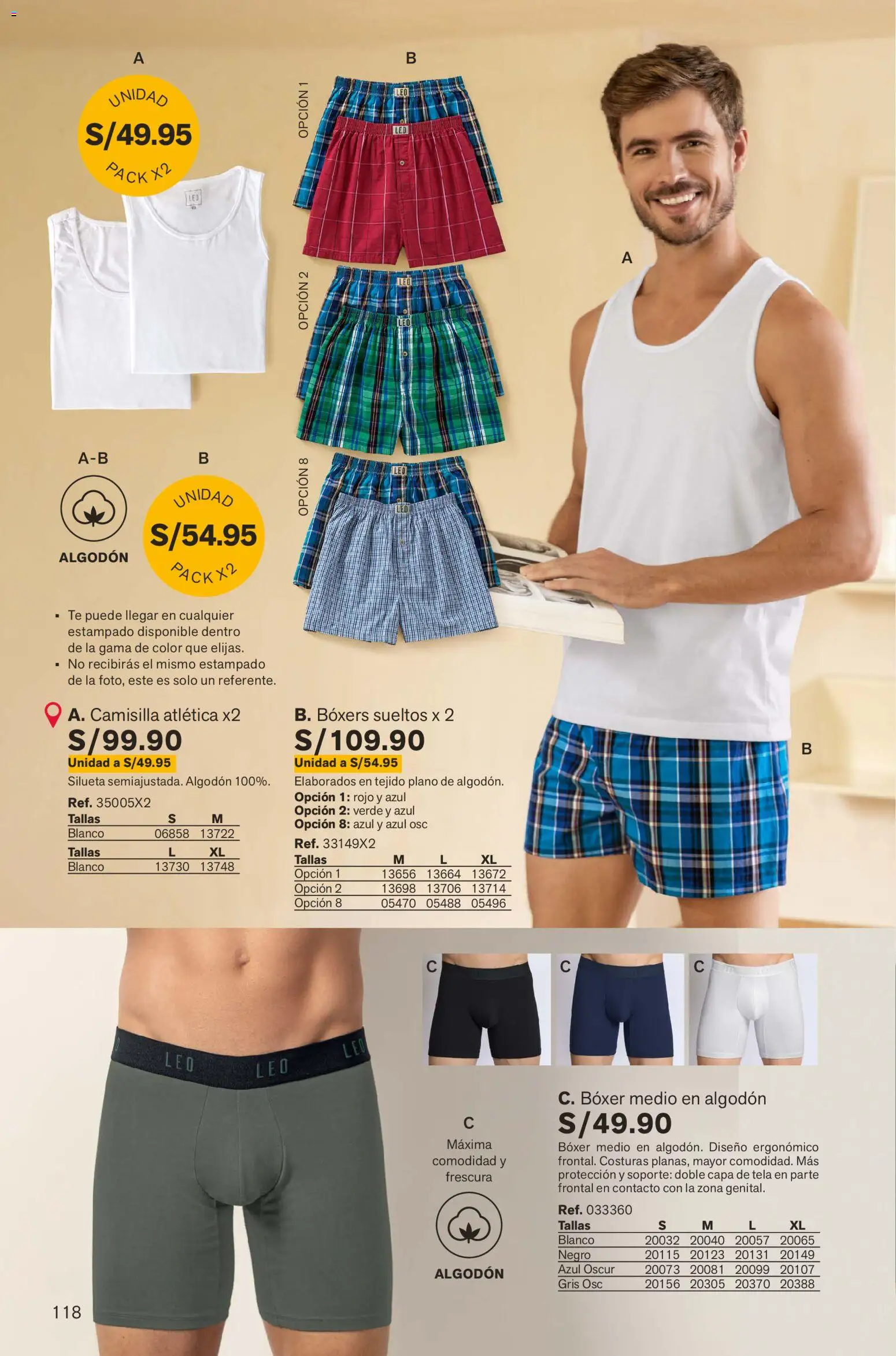 Catálogo Leonisa válido desde 26.12.2025 | Página: 118 | Productos: Té, Boxers