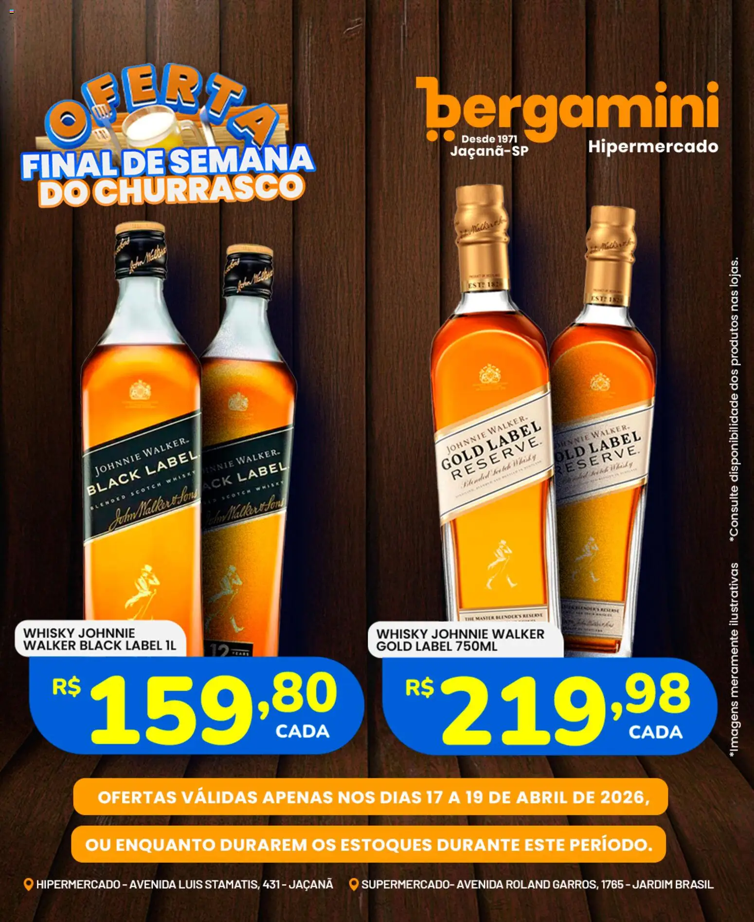 Supermercado Bergamini Folheto - válido de 17.04.2026 | Página: 17 | Produtos: Whisky