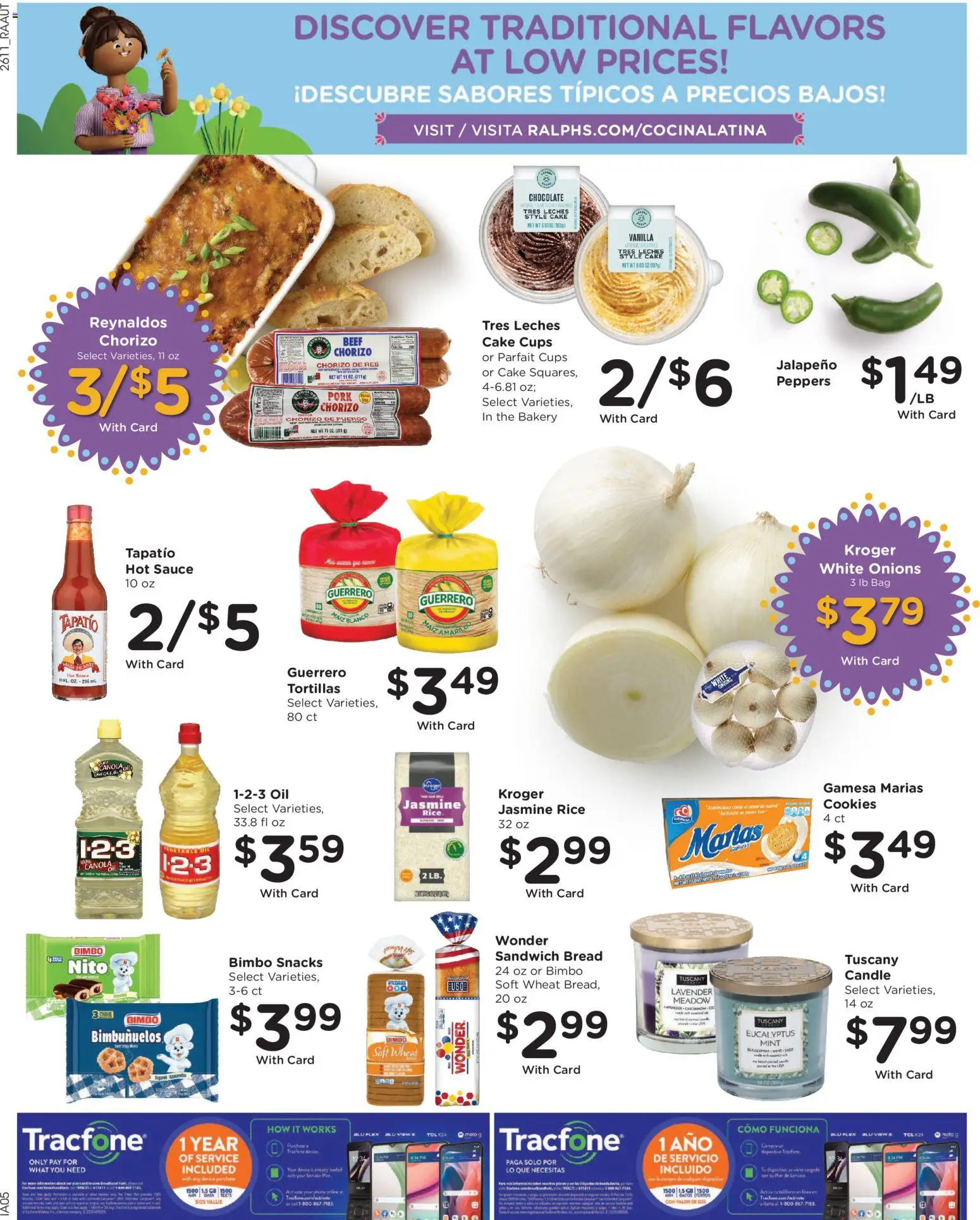 Ralphs Weekly Ad - valid from 15.04.2026 | Page: 12 | Products: Bread, Rice, Cookies, Phone