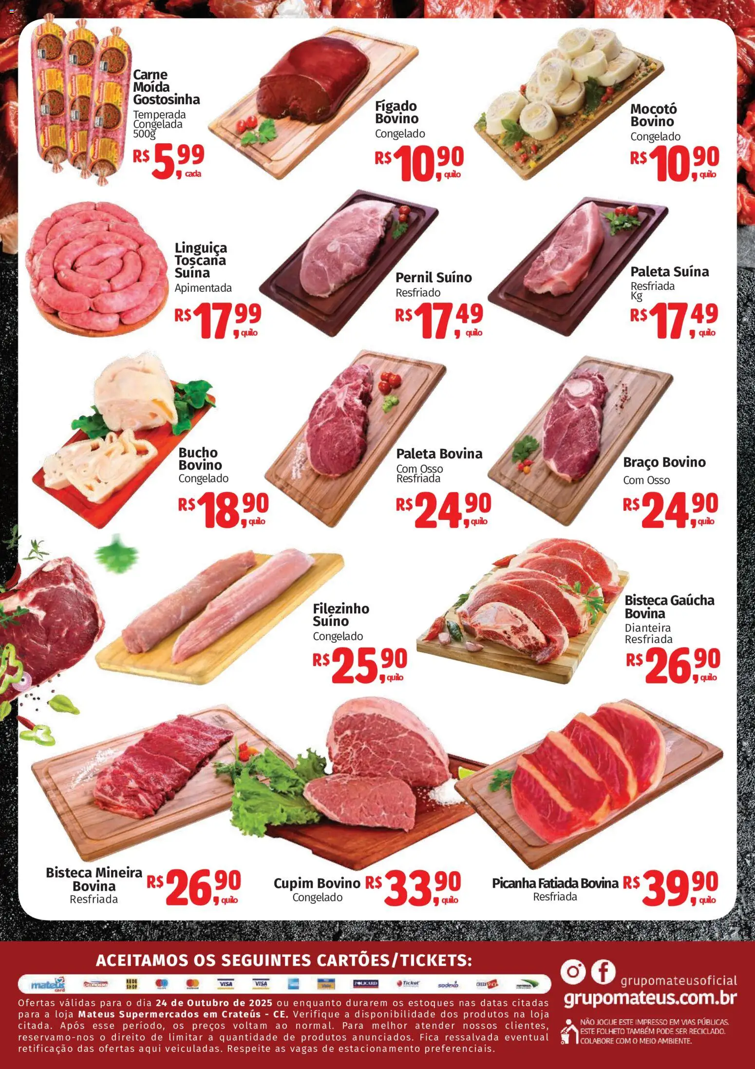 Mateus Folheto - válido de 24.10.2025 | Página: 2 | Produtos: Picanha, Pernil, Carne, Carne moída