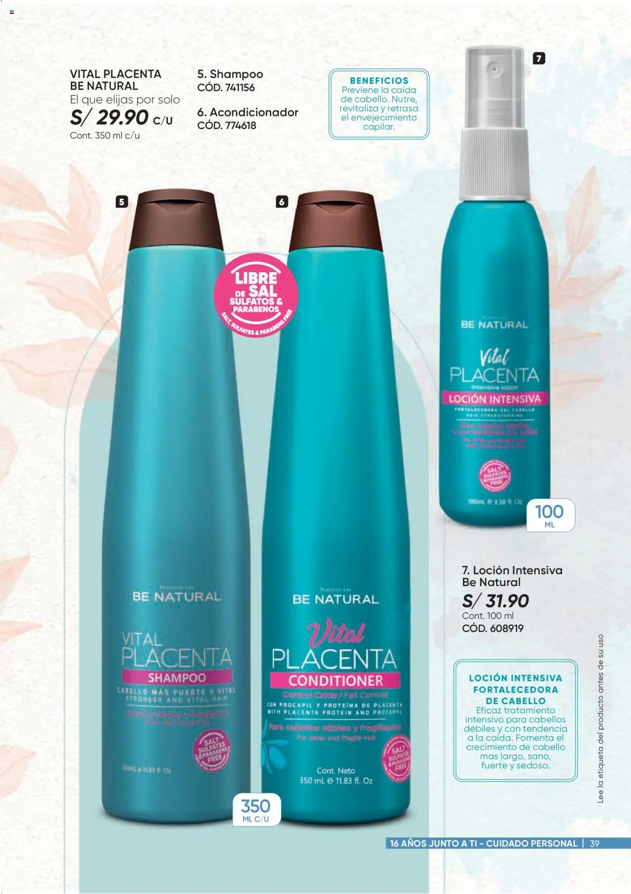 Catálogo Azzorti válido desde 15.09.2025 | Página: 39 | Productos: Shampoo, Acondicionador