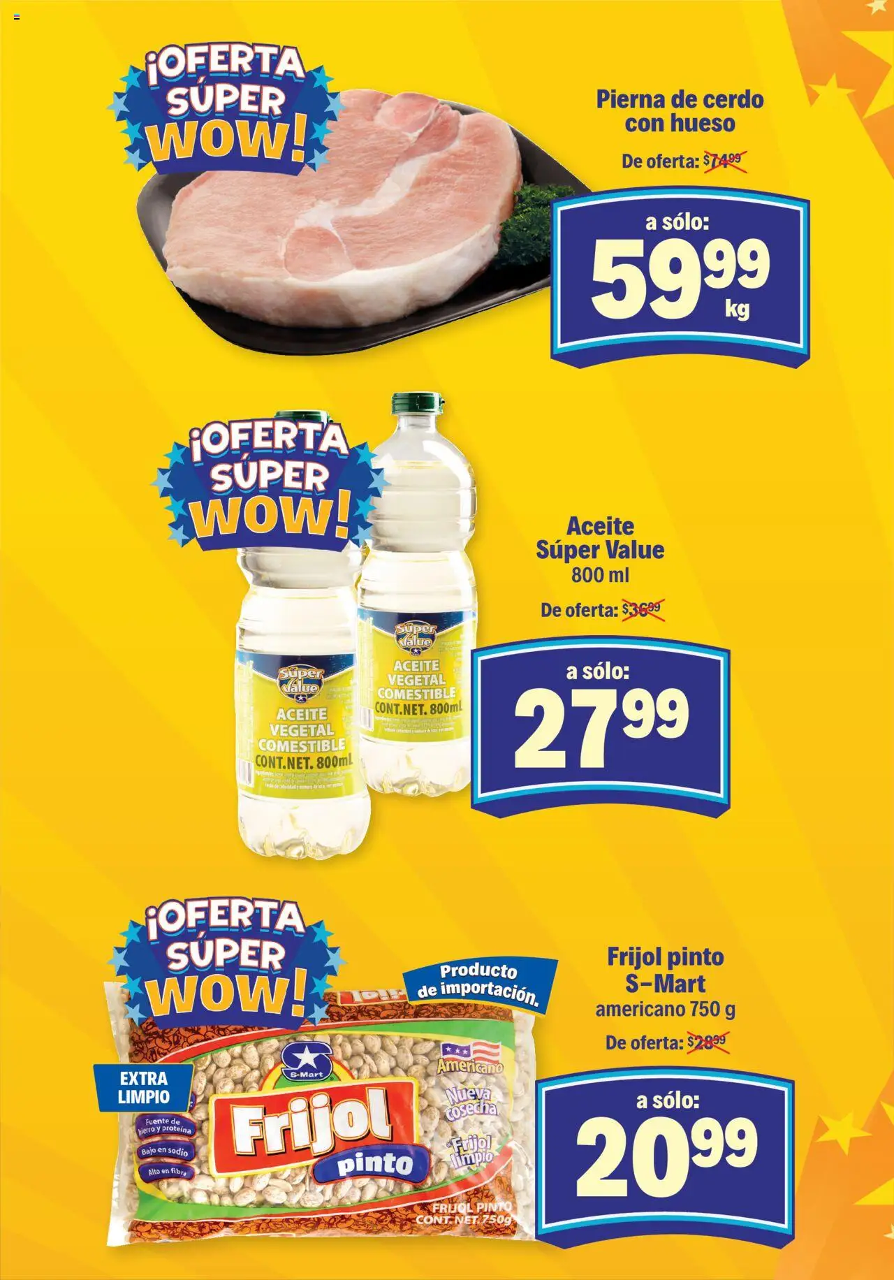 Nuevas ofertas de S-Mart válidas en toda la República Mexicana desde el 16.09.2025. ¡Encuentra las mejores ofertas en S-Mart - Folleto de Feria - Juarez! | Página: 1 | Productos: Fuente, Aceite, Cerdo
