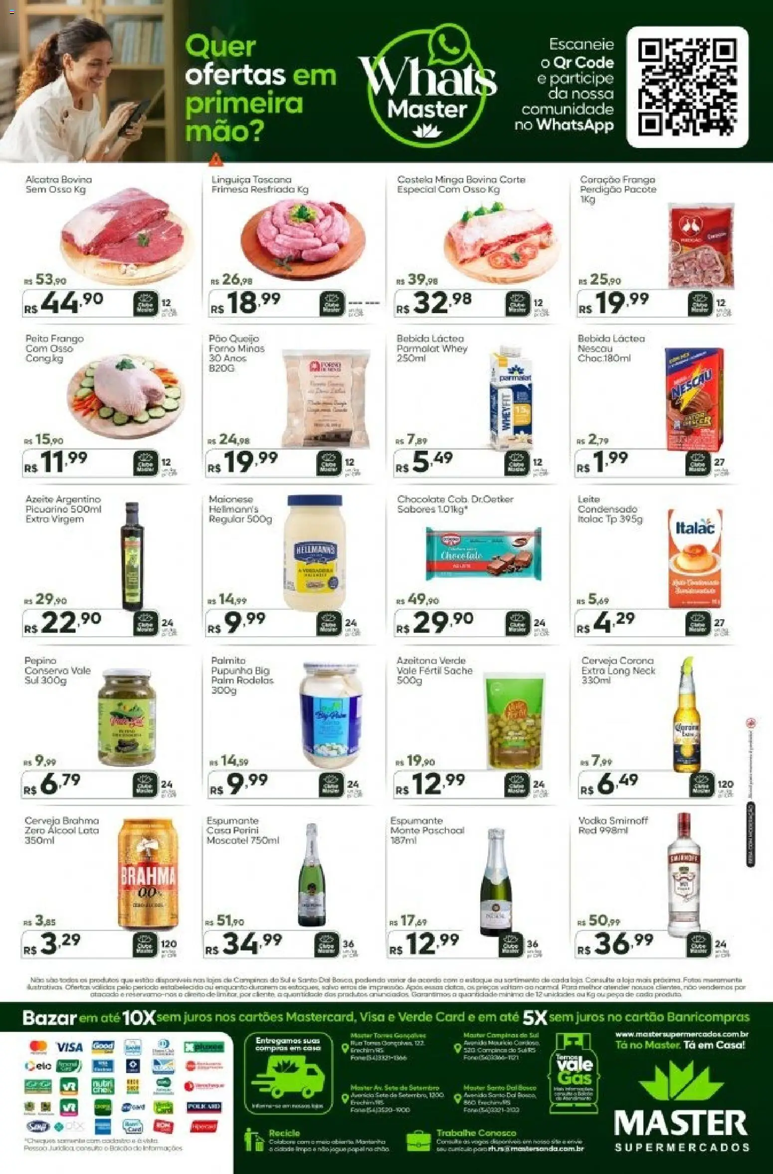Master Folheto - válido de 19.12.2025 | Página: 2 | Produtos: Linguiça, Chocolate, Bebida, Maionese