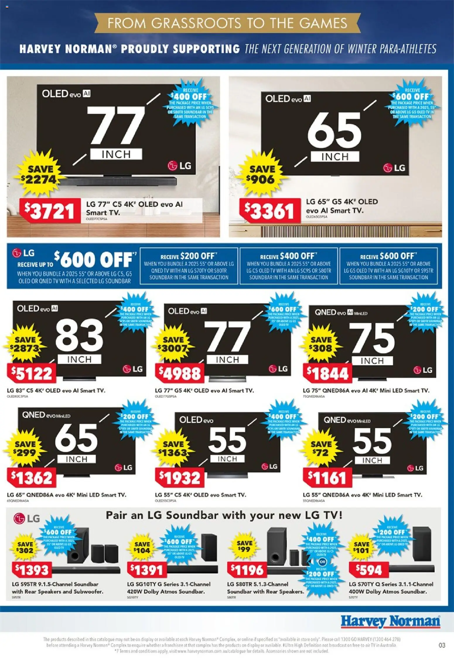 Harvey Norman catalogue - valid from 04.03.2026 | Page: 3 | Products: Accessories, Tv