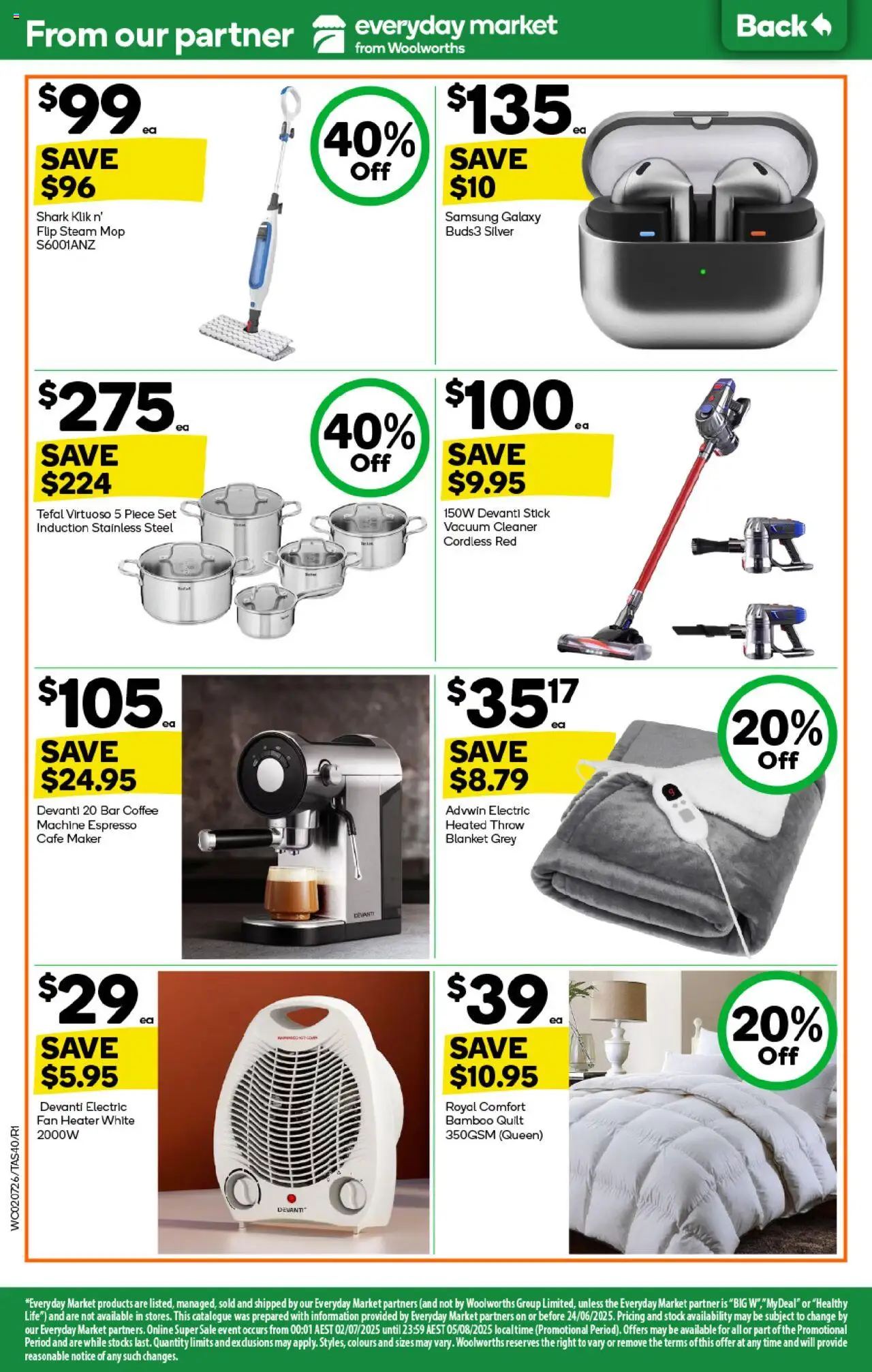Woolworths catalogue - valid from 02.07.2025 | Page: 42 | Products: Mop, Cleaner, Coffee, Blanket