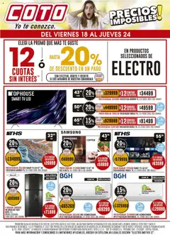Vista previa Coto ofertas electro válido desde el 18.07.2025
