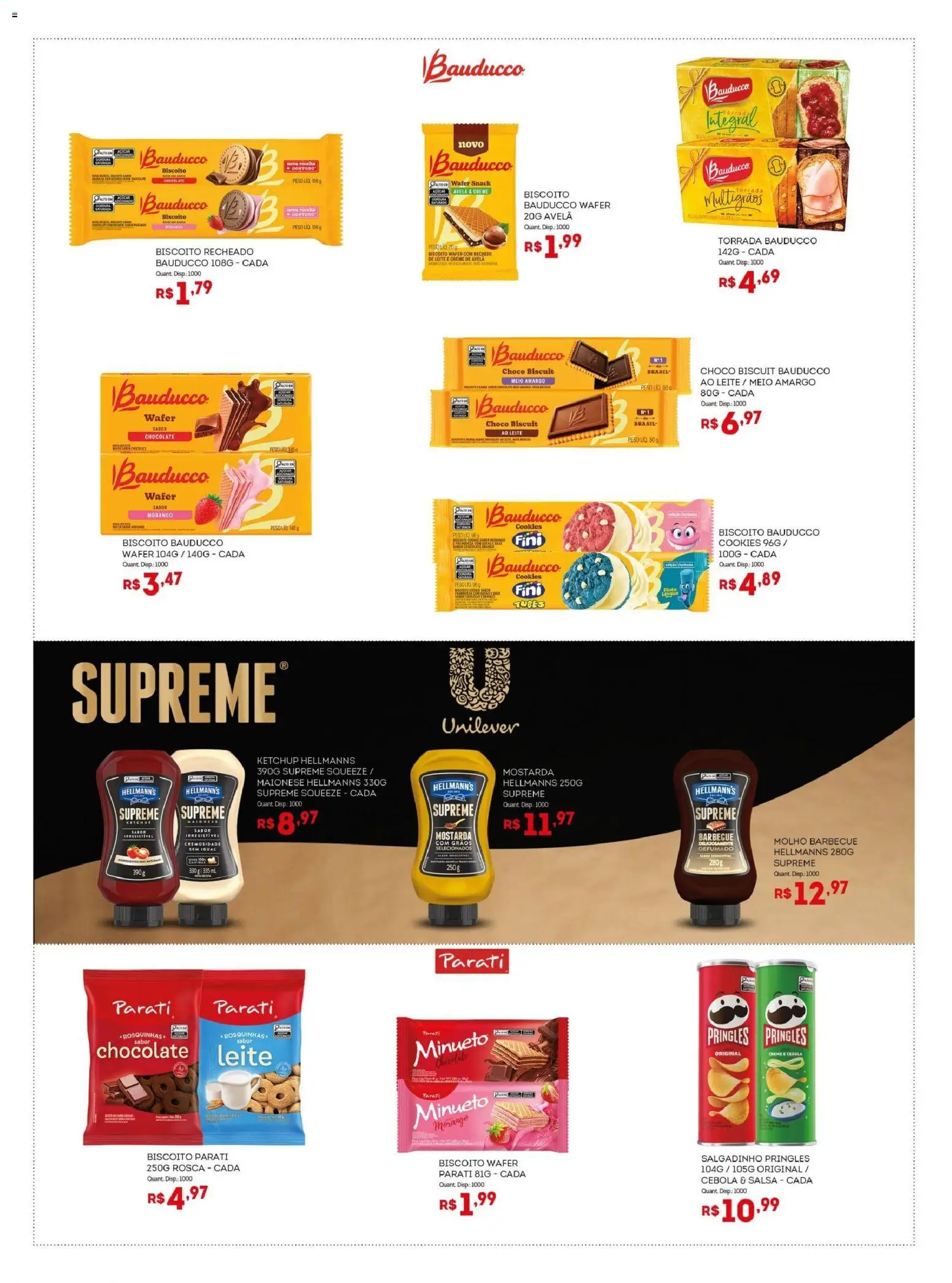 Bistek Supermercados Folheto - válido de 19.11.2025 | Página: 7 | Produtos: Leite, Cookies, Creme de avelã, Avelã