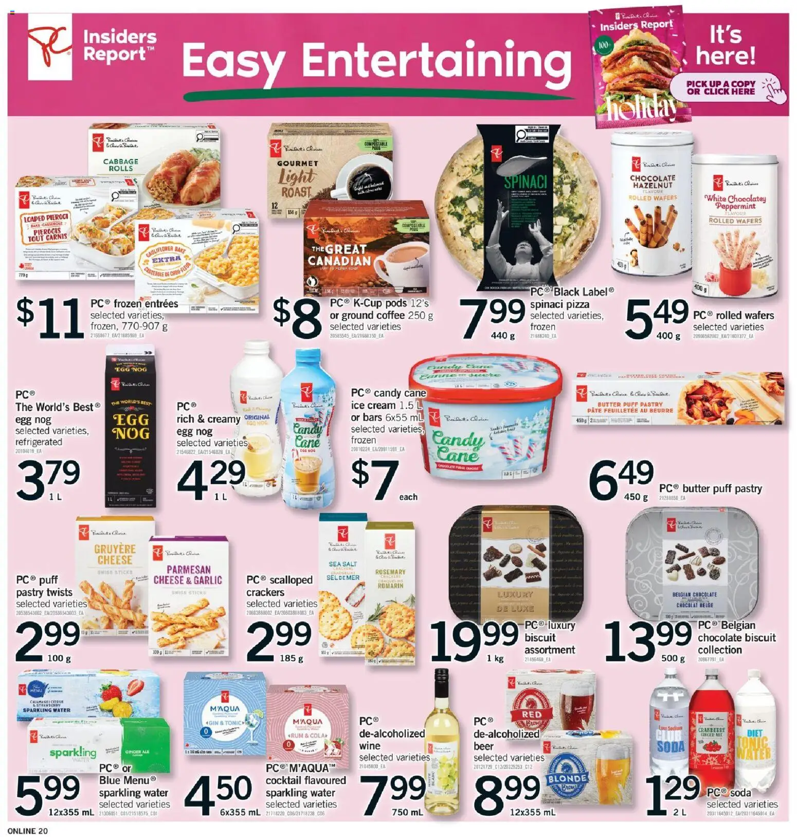 Fortinos flyer valid from 11.12.2025 | Page: 20 | Products: Cheese, Coffee, Chocolate, Wine