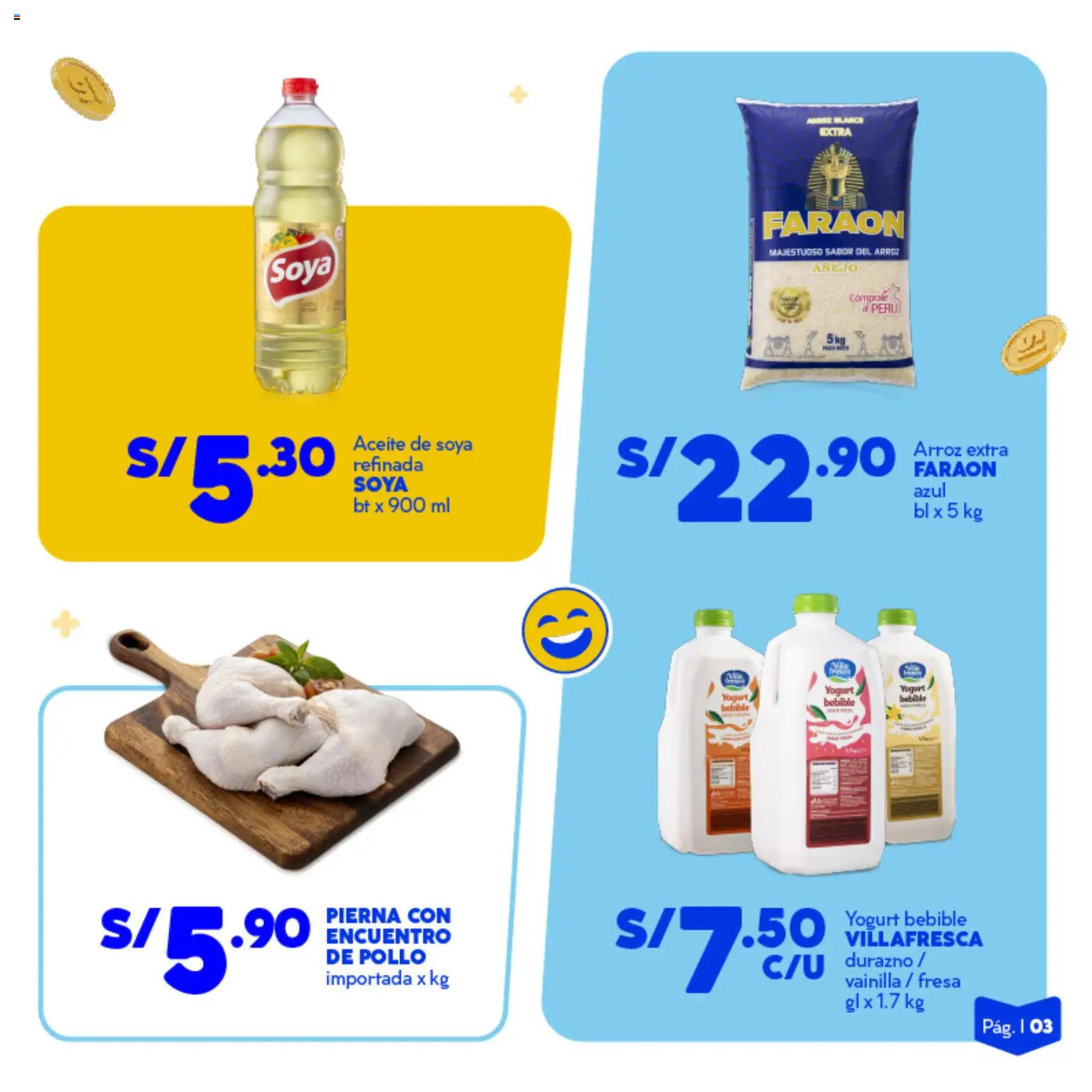 Catálogo Mass válido desde 03.04.2026 | Página: 3 | Productos: Yogurt, Aceite, Arroz