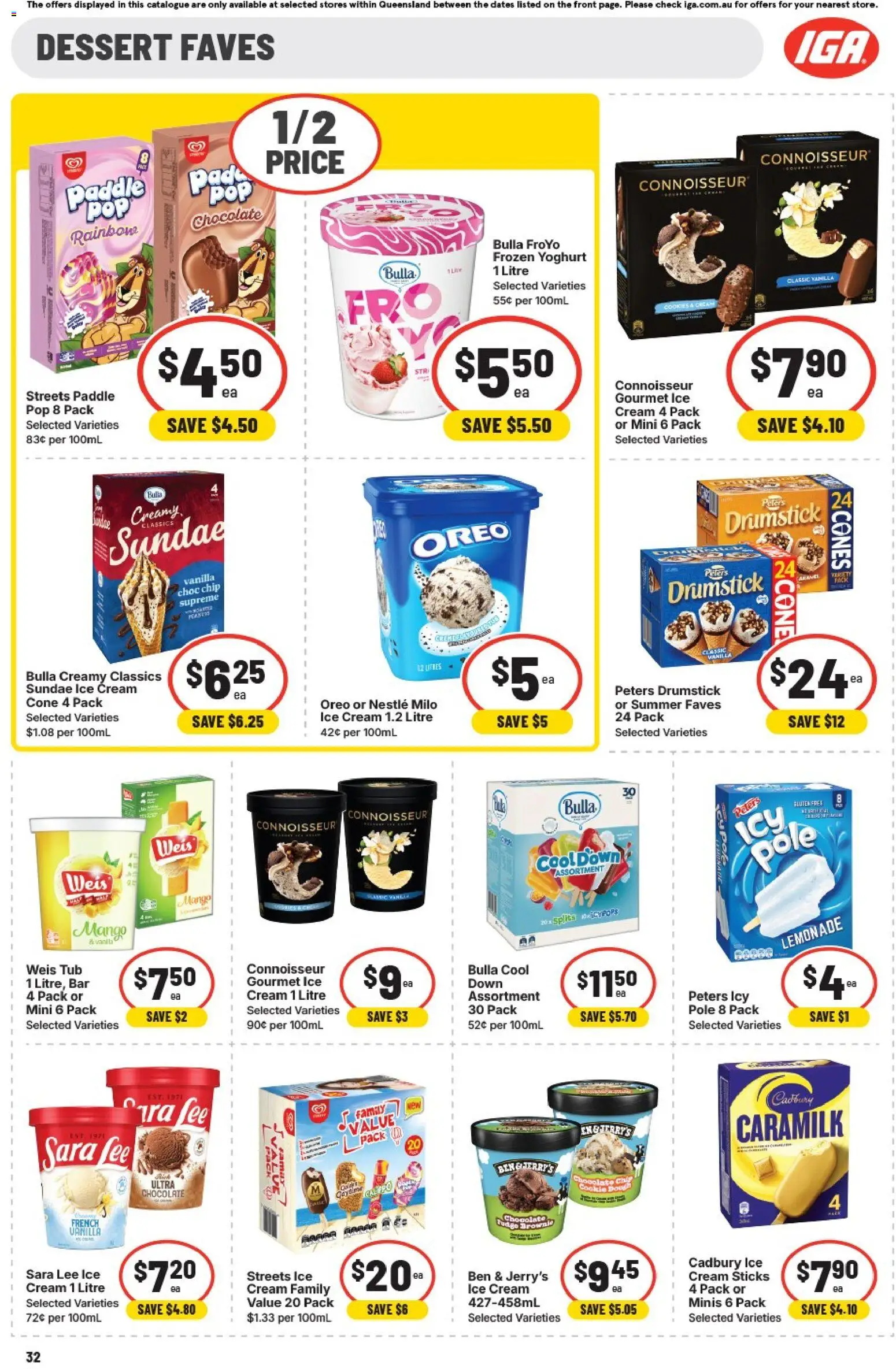 IGA catalogue - valid from 25.02.2026 | Page: 33 | Products: Yoghurt, Cream, Ice cream, Mango