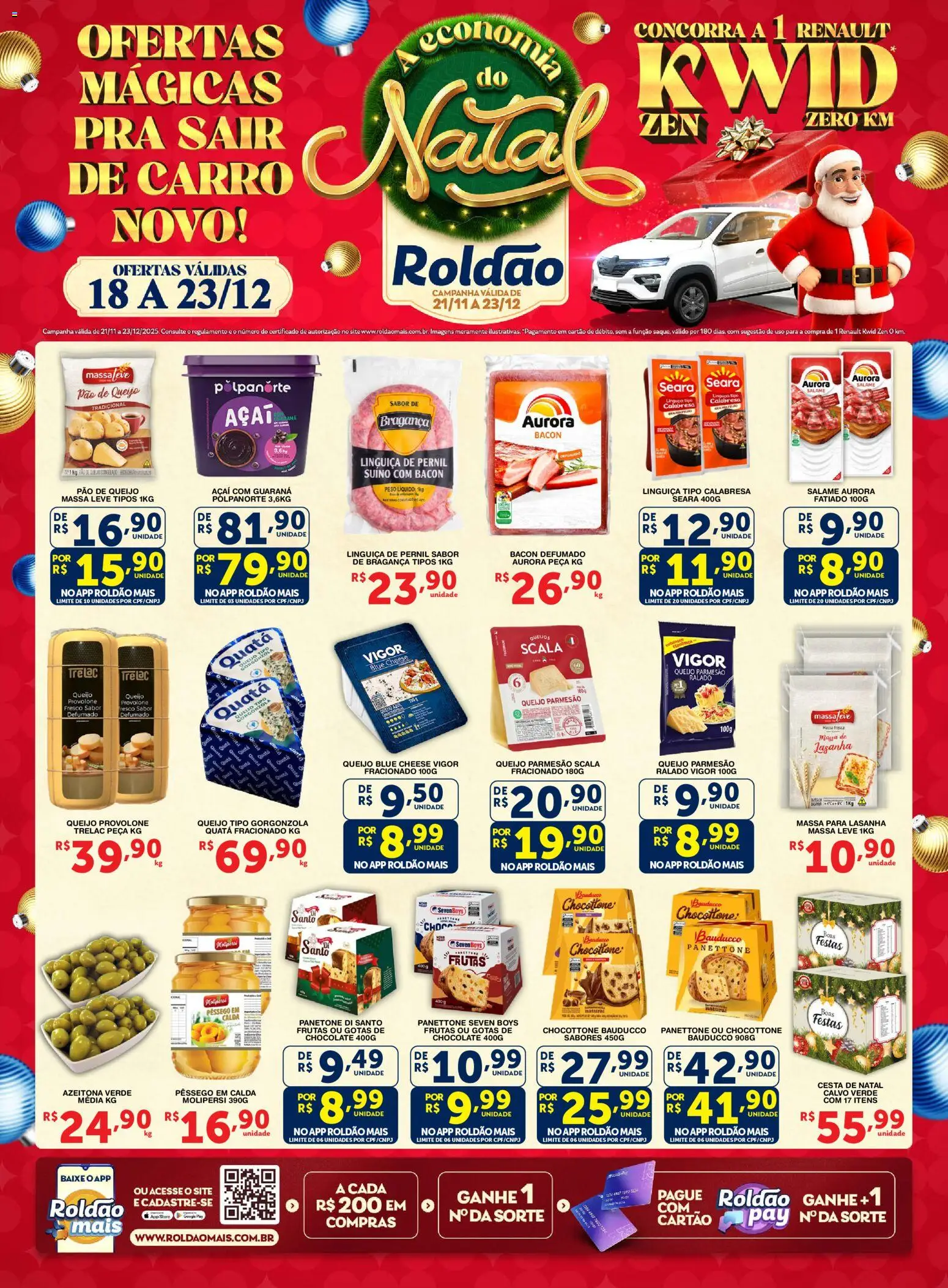Roldão Folheto - válido de 18.12.2025 | Página: 1 | Produtos: Guaraná, Cesta, Massa, Queijo parmesão