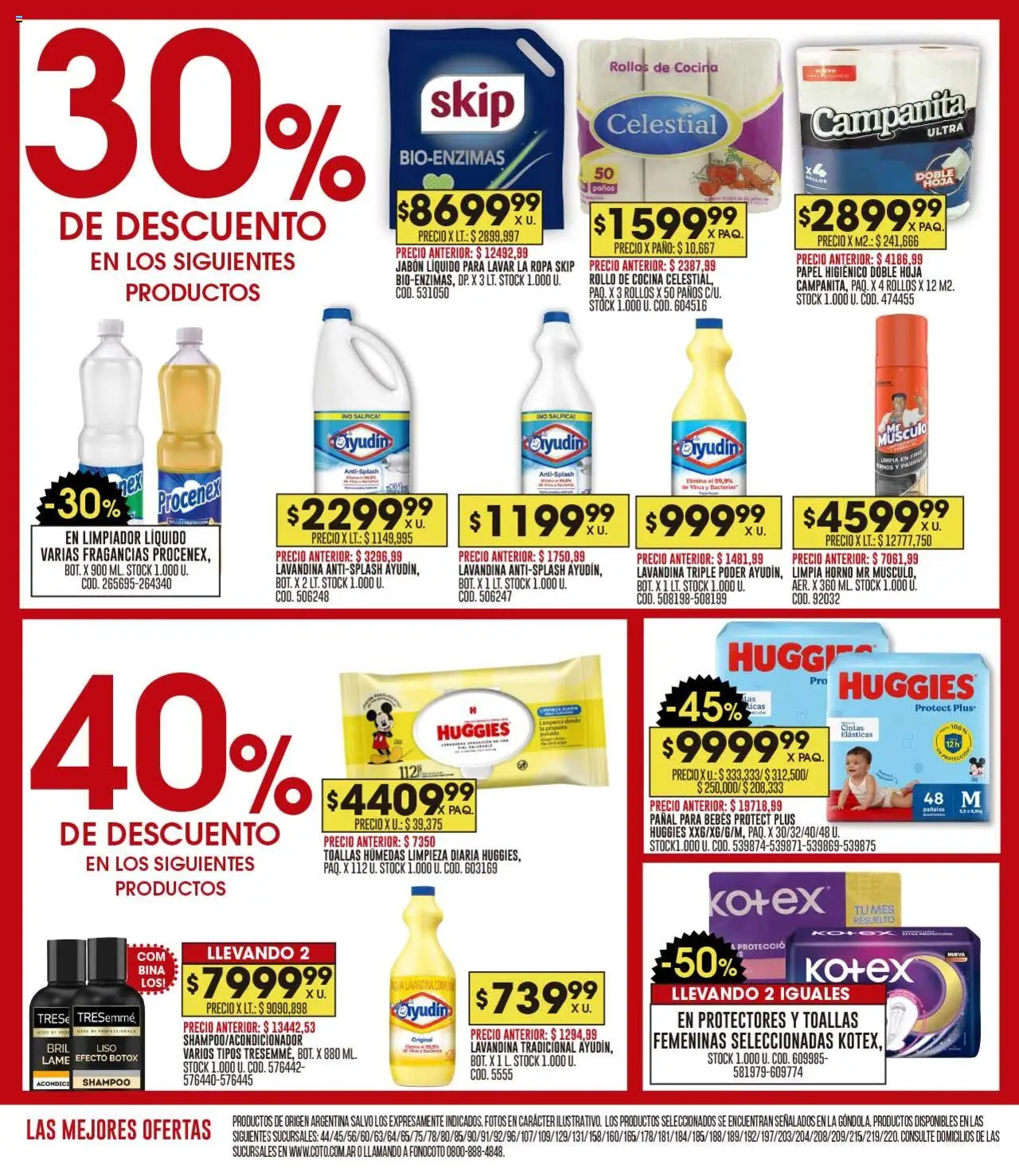 Coto ofertas │ válido desde el 18.08.2025 | Página: 20 | Productos: Lavandina, Jabón líquido, Jabón, Limpiador