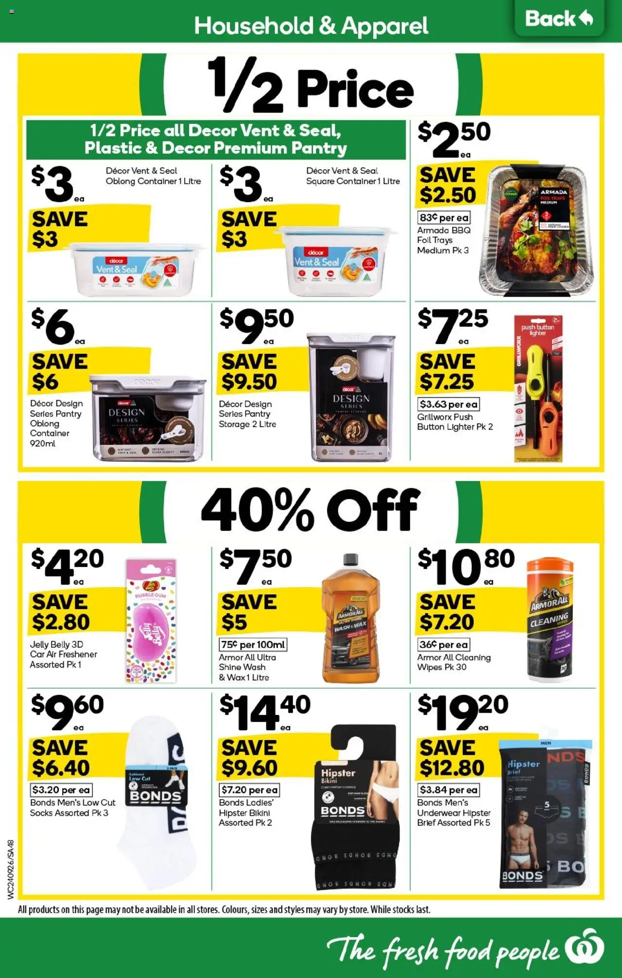 Woolworths catalogue - valid from 24.09.2025 | Page: 48 | Products: Bikini, Decor, Household, Air freshener