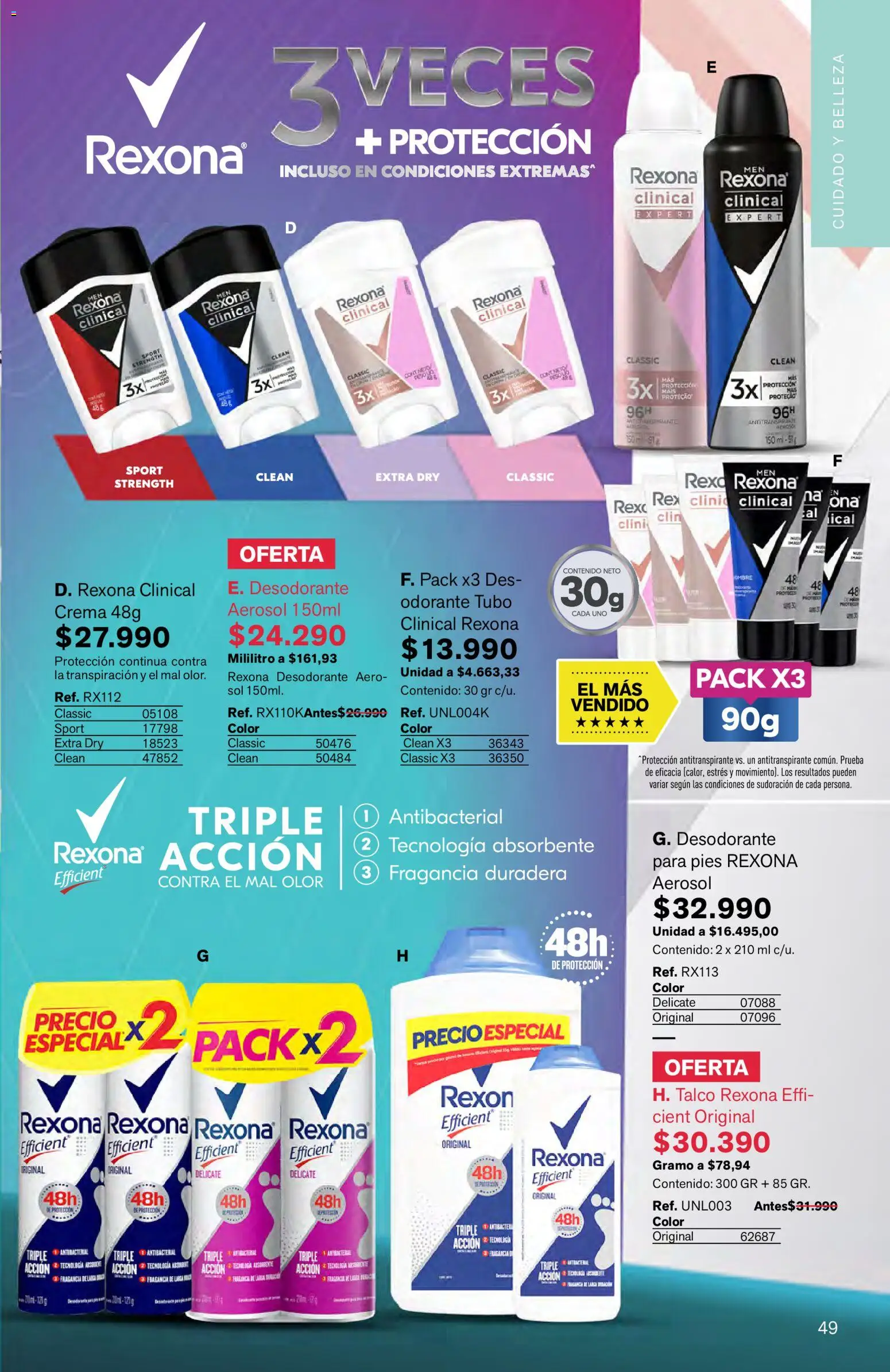 Leonisa revista - valida desde el 16.03.2026 | Página: 49 | Productos: Crema, Fragancia, Desodorante, Antitranspirante