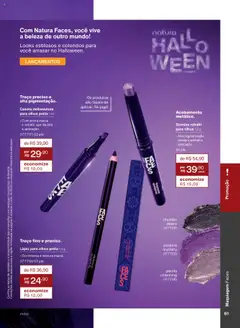 Natura Folheto - válido de 09.09.2025 | Página: 61 | Produtos: Maquiagem, Lápis, Caneta