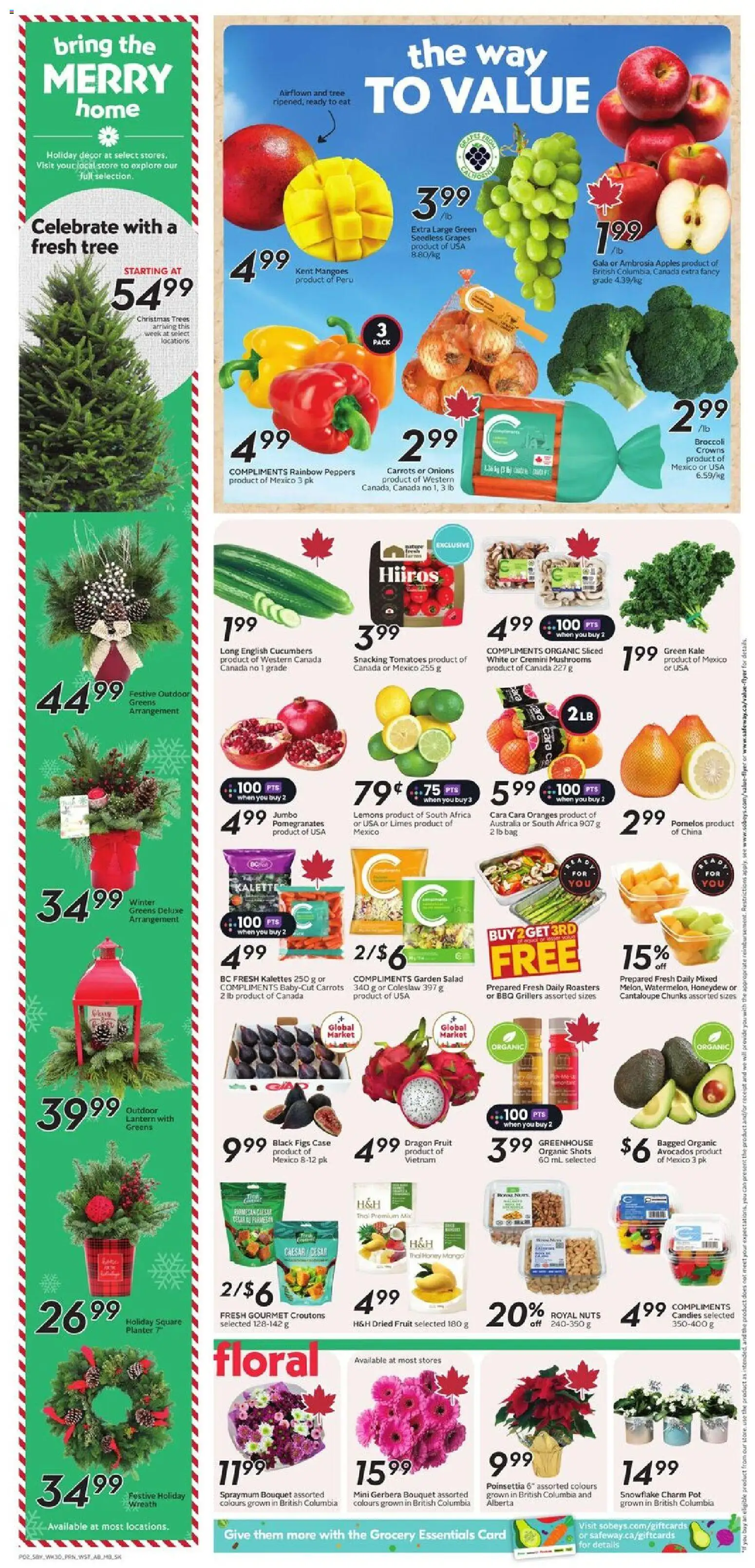 Safeway flyer valid from 20.11.2025 | Page: 5 | Products: Candies, Bag, Apples, Oranges