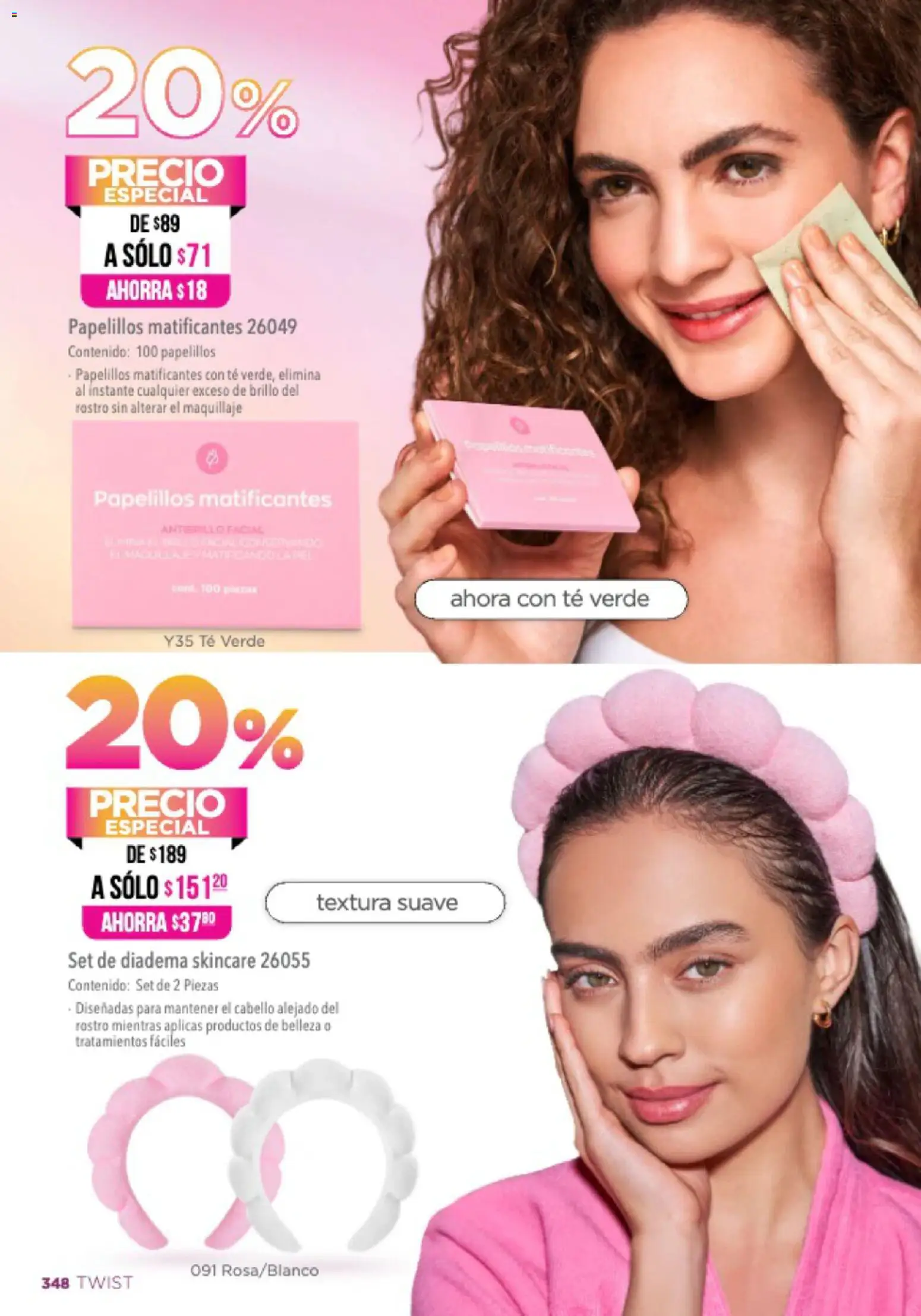 Nuevas ofertas de Ilusión válidas en toda la República Mexicana desde el 01.04.2026. ¡Encuentra las mejores ofertas en Ilusión catálogo Primavera! | Página: 350 | Productos: Brillo, Té, Maquillaje