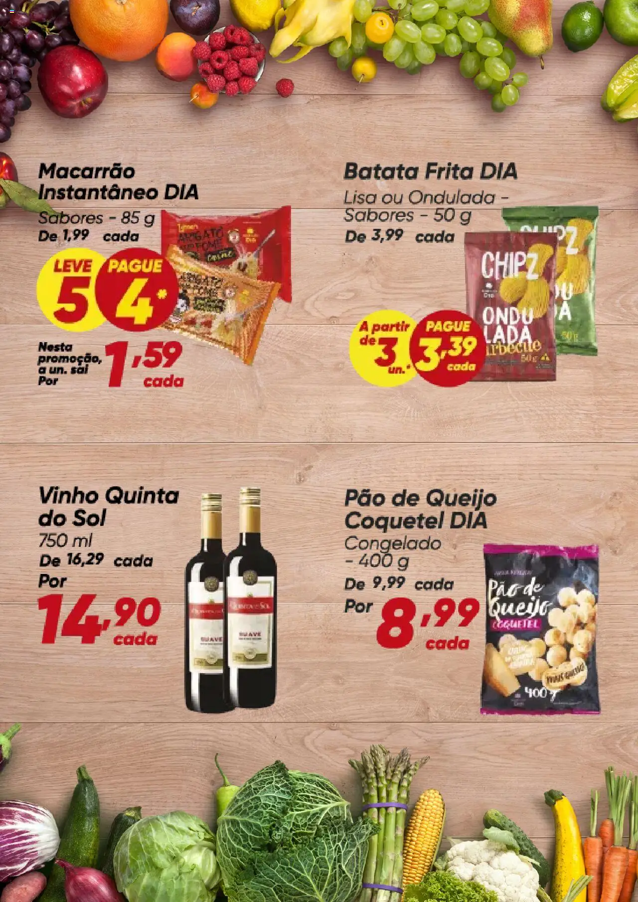 Dia Folheto - válido de 15.09.2025 | Página: 5 | Produtos: Vinho, Macarrão, Batata, Pão de queijo