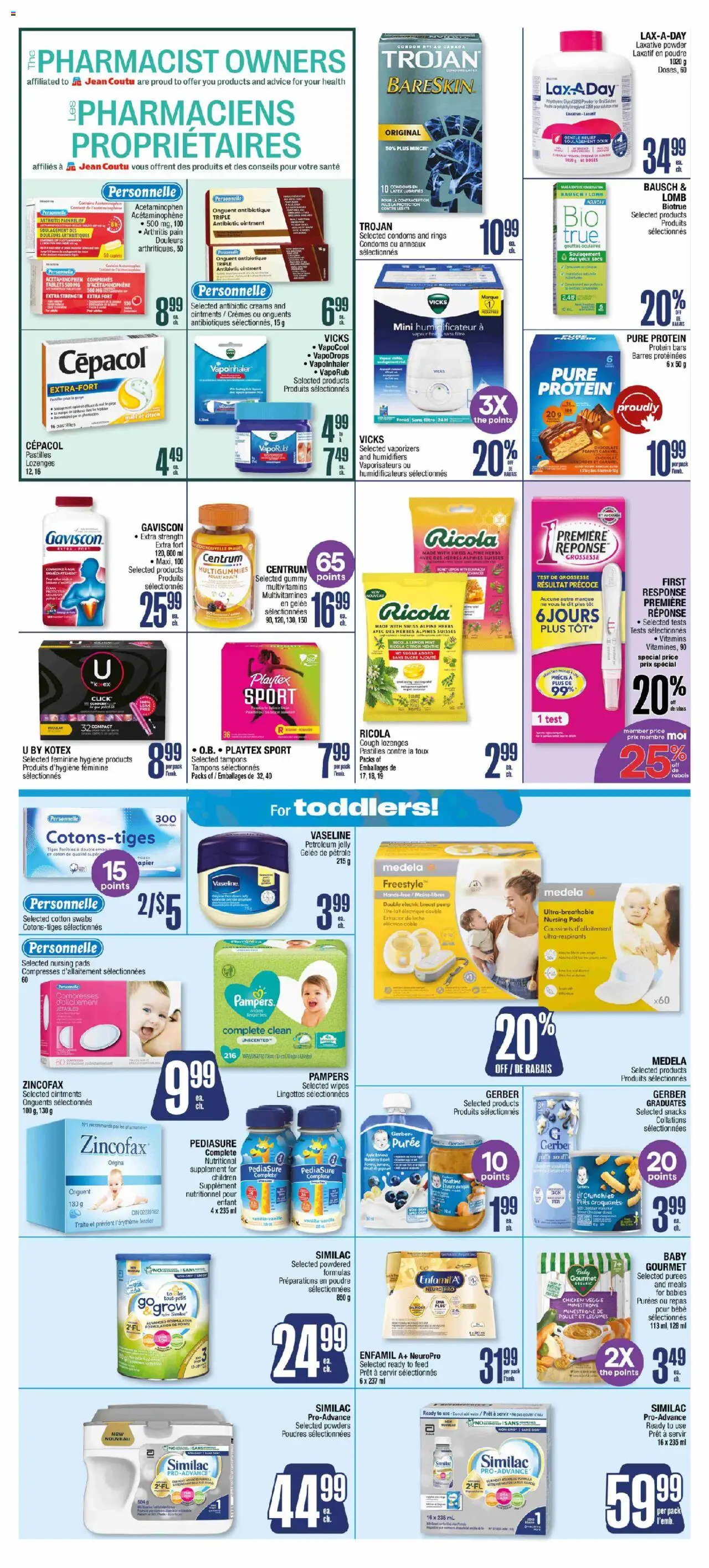 Jean Coutu flyer valid from 23.10.2025 | Page: 8 | Products: Powder, Chocolate, Chicken