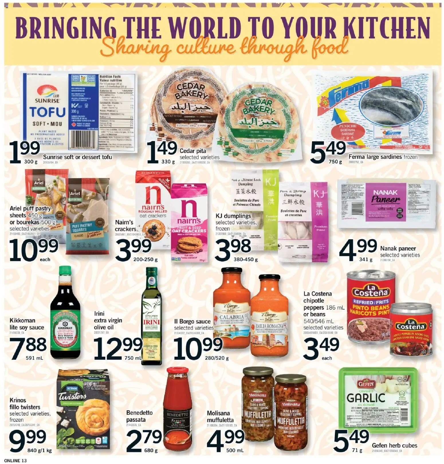 Fortinos flyer valid from 23.10.2025 | Page: 13 | Products: Bakery, Oil, Pork