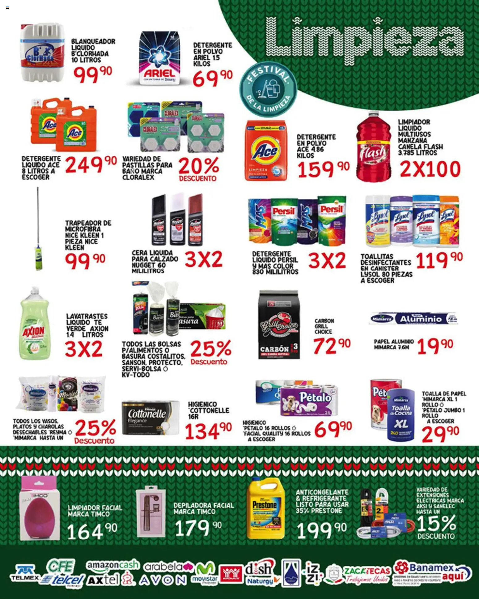 Nuevas ofertas de Alsuper válidas en toda la República Mexicana desde el 28.11.2025. ¡Encuentra las mejores ofertas en Alsuper folleto Zacatecas! | Página: 5 | Productos: Manzana, Limpiador, Baño, Polvo