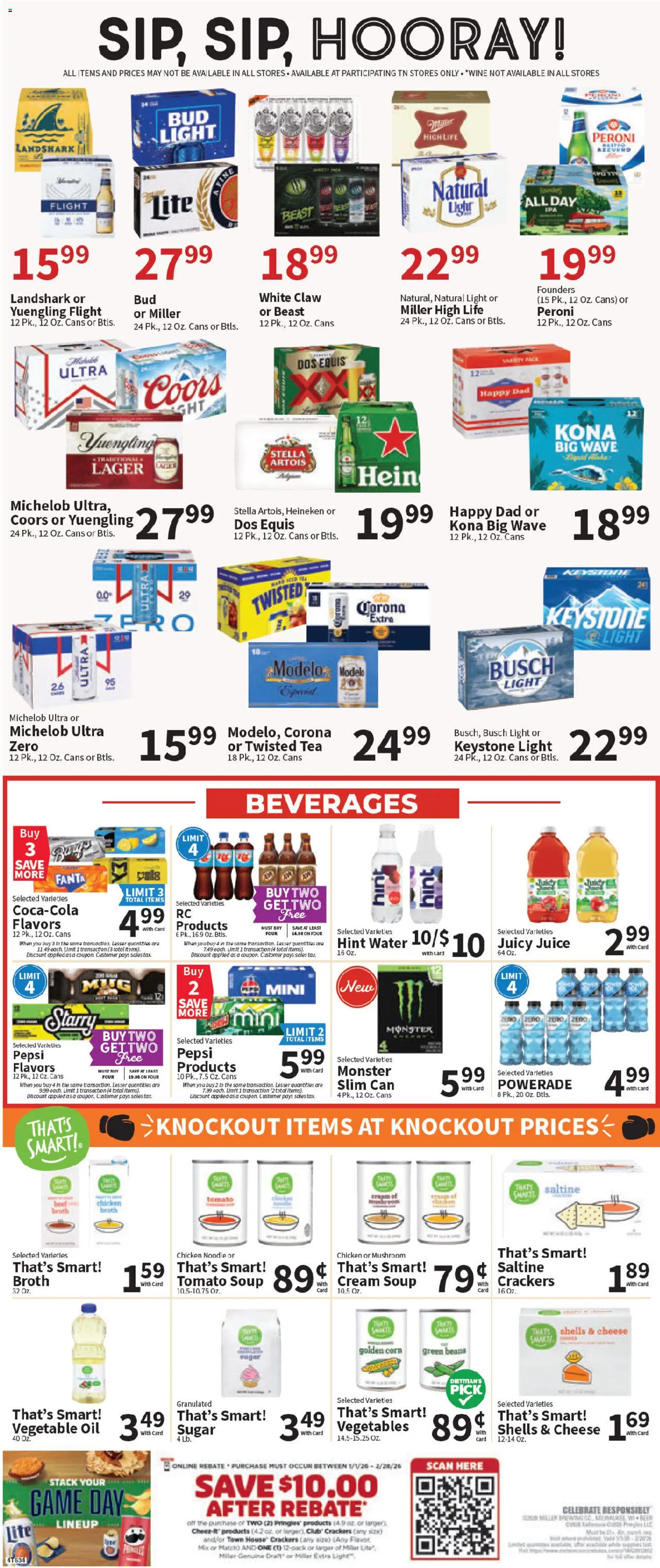 Food City Weekly Ad - valid from 28.01.2026 | Page: 6 | Products: Wine, Cream, Water, Vegetables
