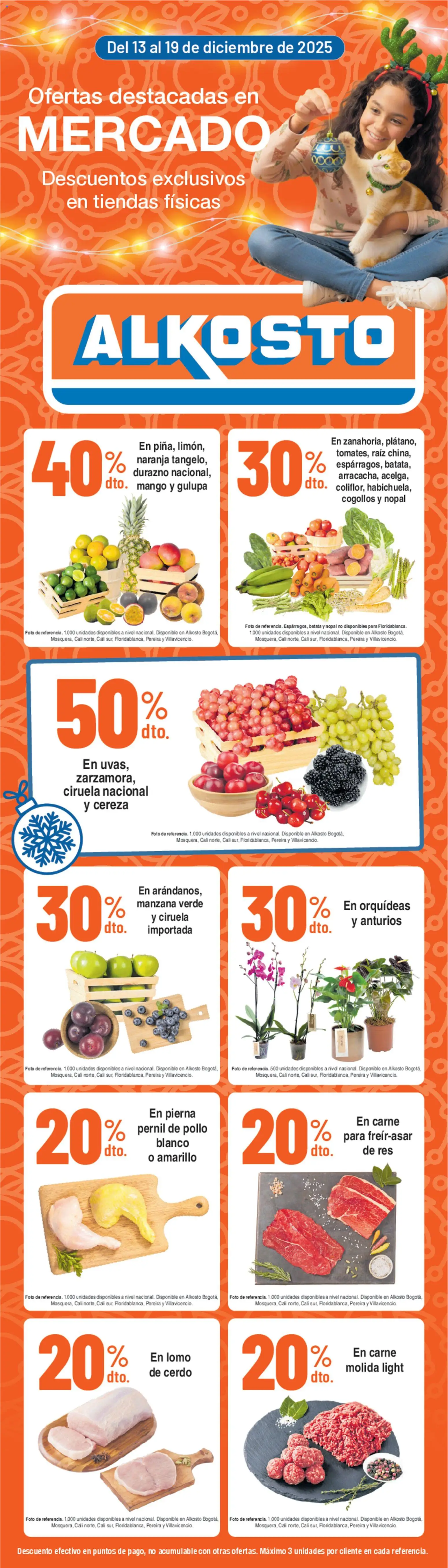 Alkosto revista - valida desde el 13.12.2025 | Página: 1 | Productos: Pollo, Batata, Mango, Manzana