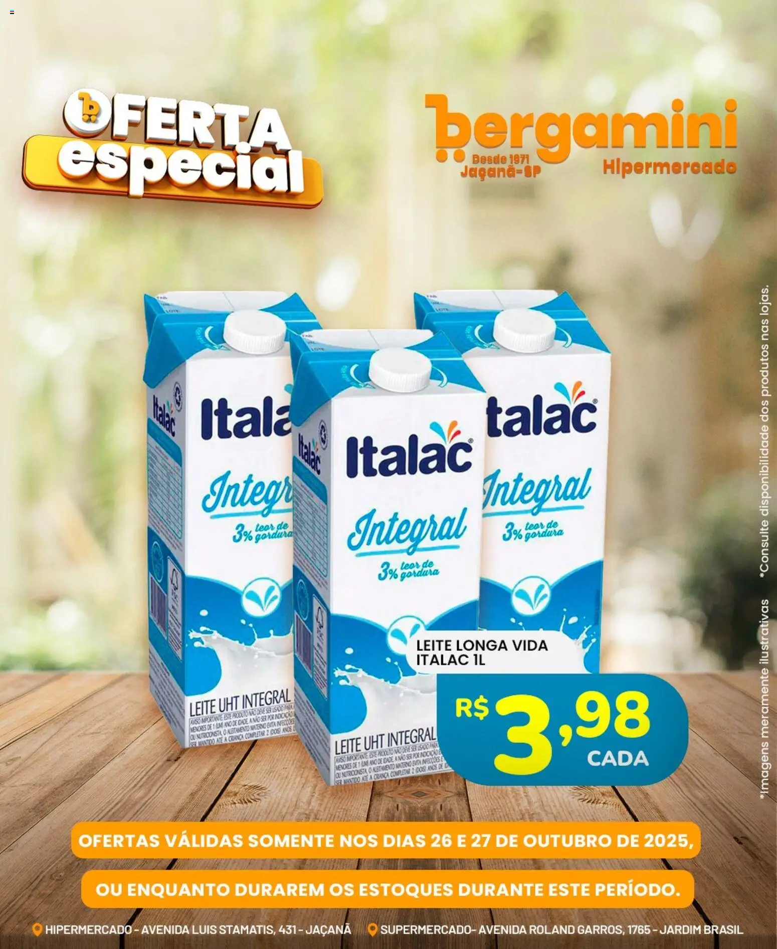 Supermercado Bergamini Folheto - válido de 26.10.2025 | Página: 6 | Produtos: Leite