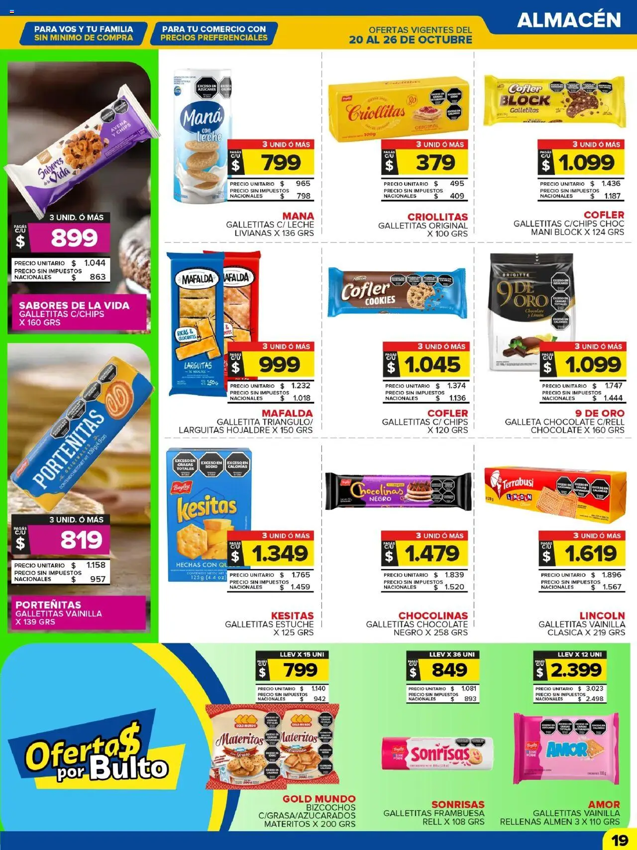 Carrefour Maxi catálogo - Chubut │ válido desde el 20.10.2025 | Página: 19 | Productos: Leche, Estuche, Chocolate, Bizcochos