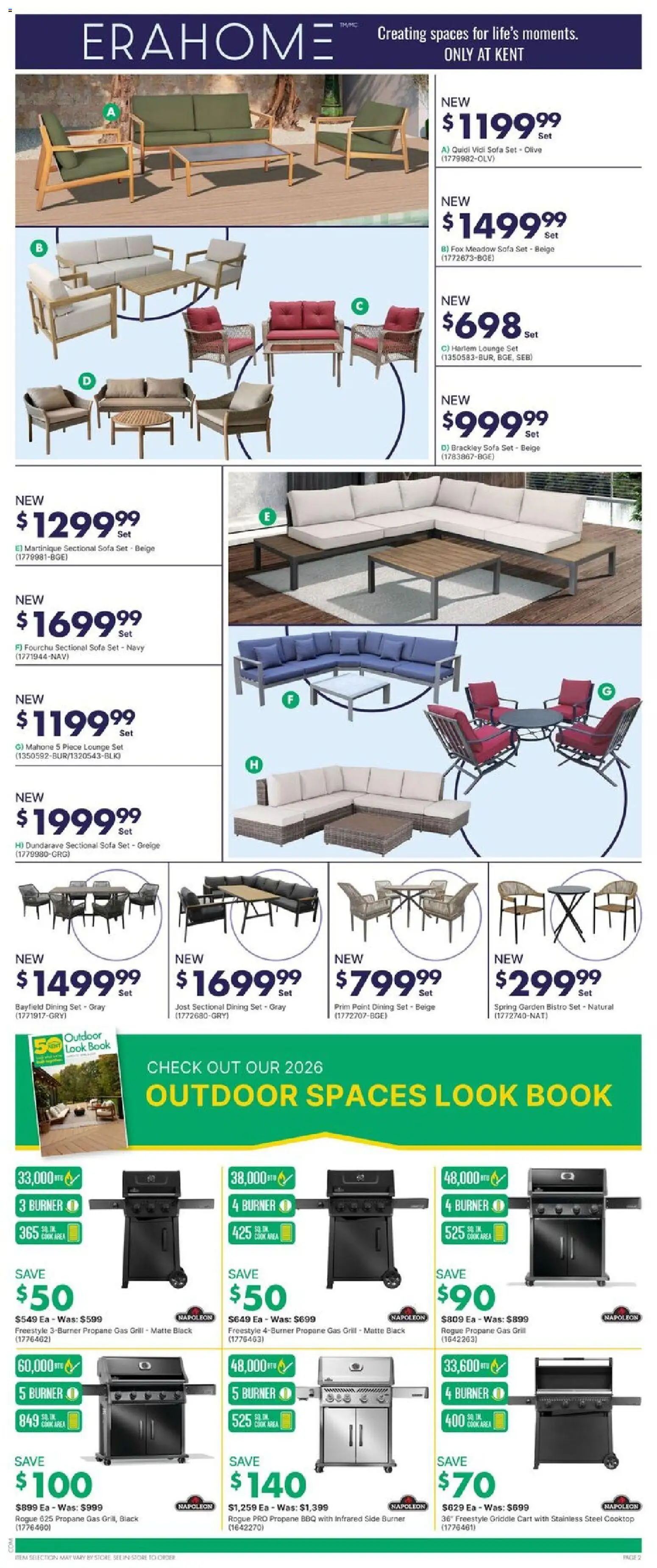 Kent flyer valid from 19.03.2026 | Page: 2 | Products: Grill, Sofa