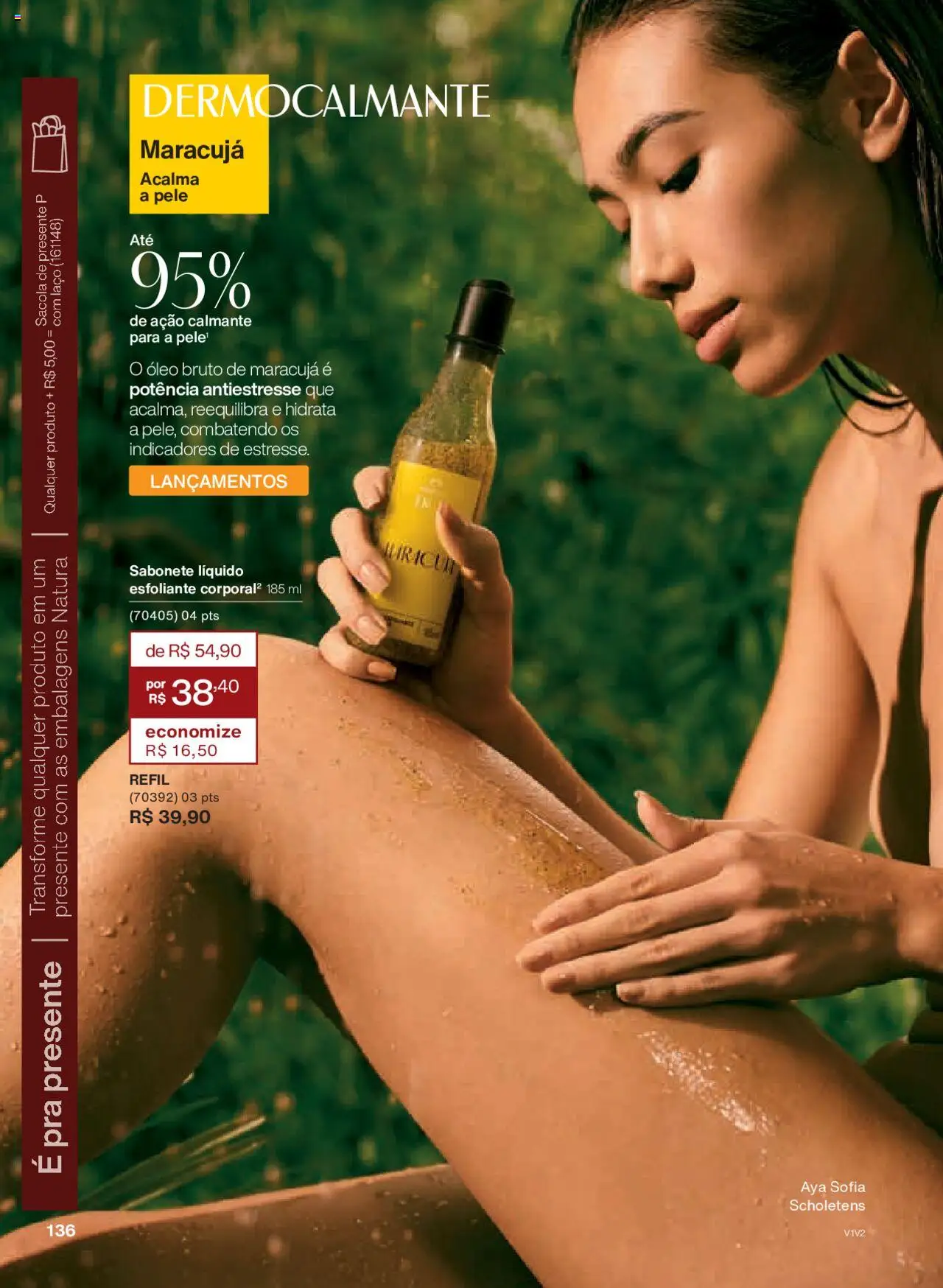 Natura Folheto - válido de 14.10.2025 | Página: 136 | Produtos: Maracujá, Óleo, Sabonete, Sabonete líquido