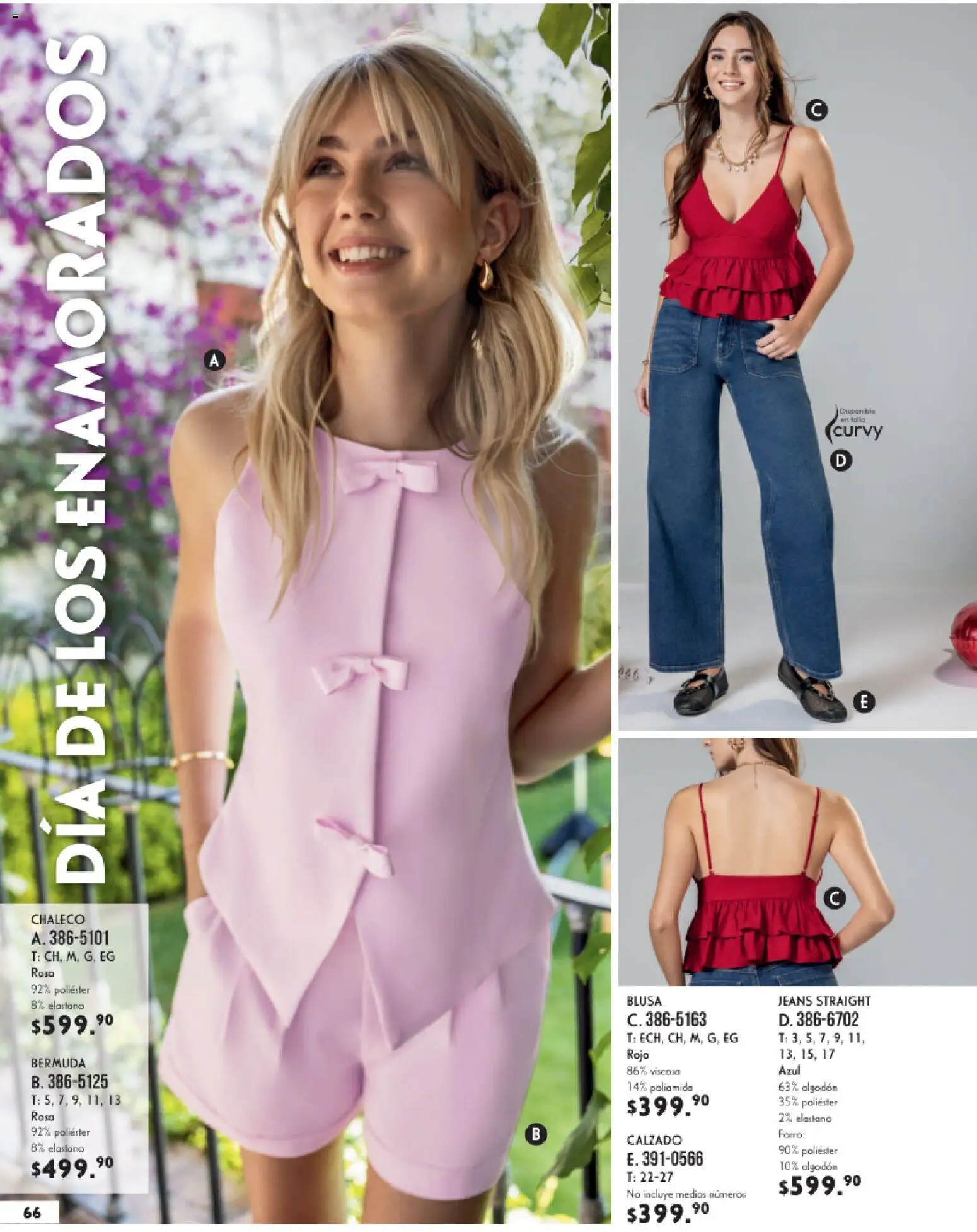 Nuevas ofertas de Andrea válidas en toda la República Mexicana desde el 25.01.2026. ¡Encuentra las mejores ofertas en Andrea catálogo Vestir! | Página: 66 | Productos: Blusa, Chaleco, Algodón, Bermuda